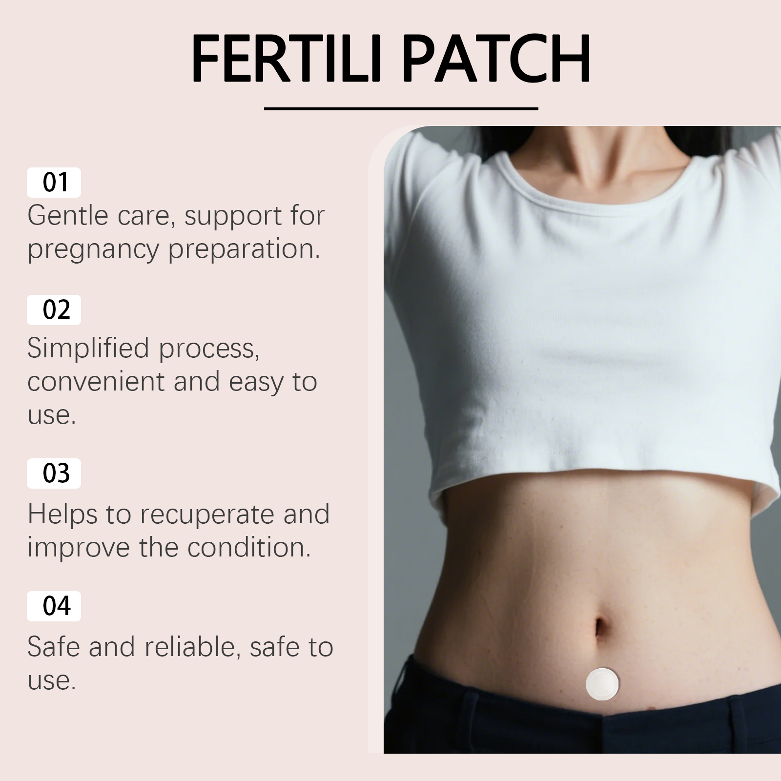 Women Body Care Patch Gentle Nurture Female Skin Light Comfort Portable Daily Care Sticker