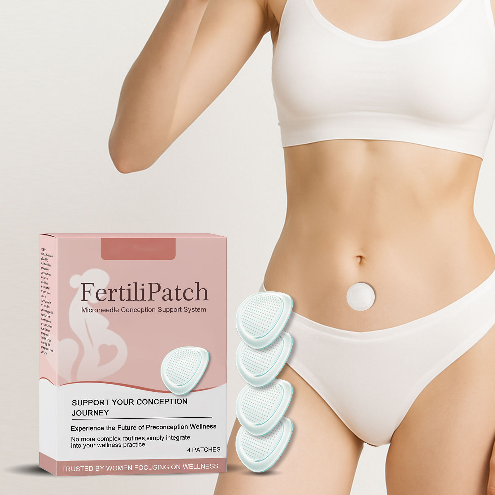 Women Body Care Patch Gentle Nurture Female Skin Light Comfort Portable Daily Care Sticker