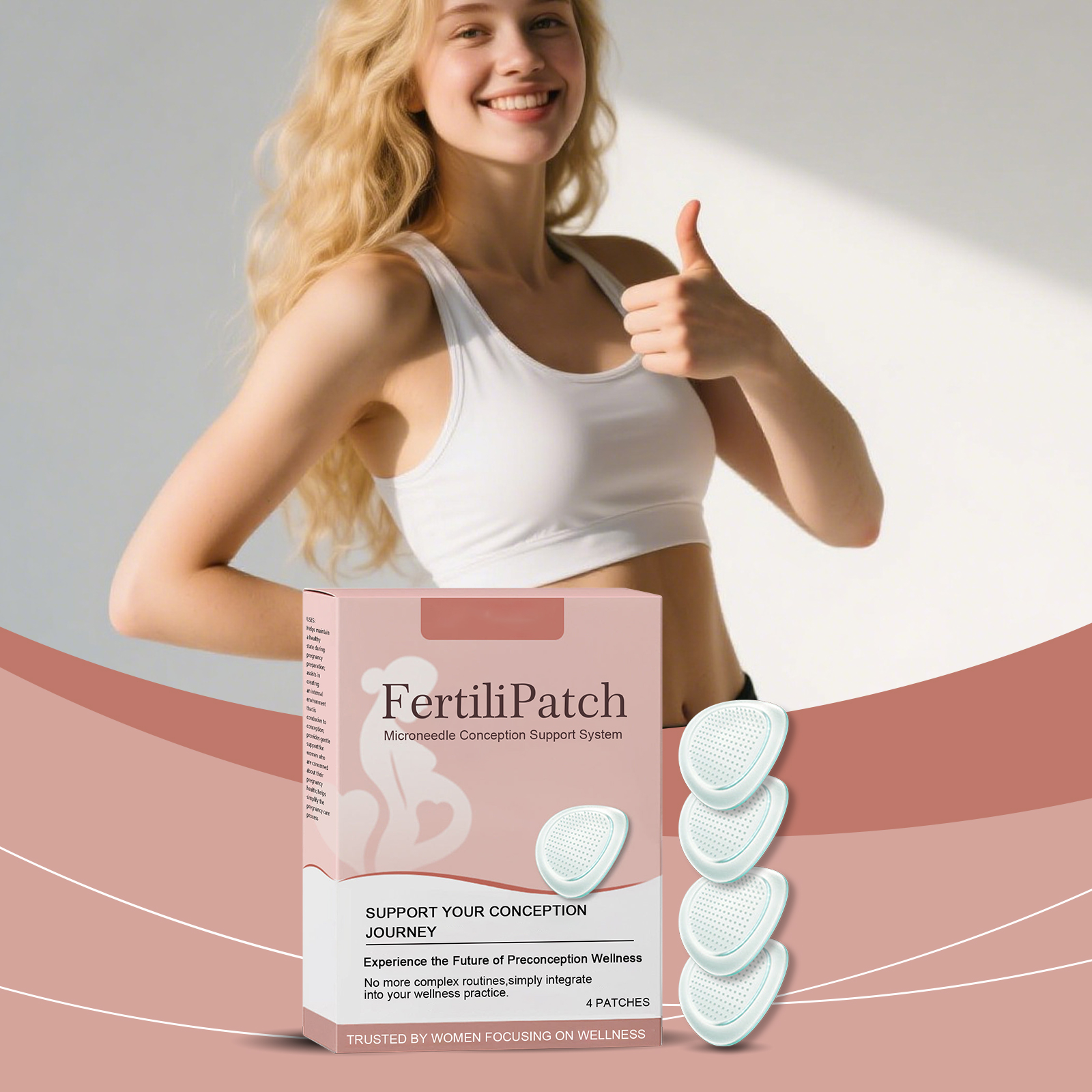 Women Body Care Patch Gentle Nurture Female Skin Light Comfort Portable Daily Care Sticker