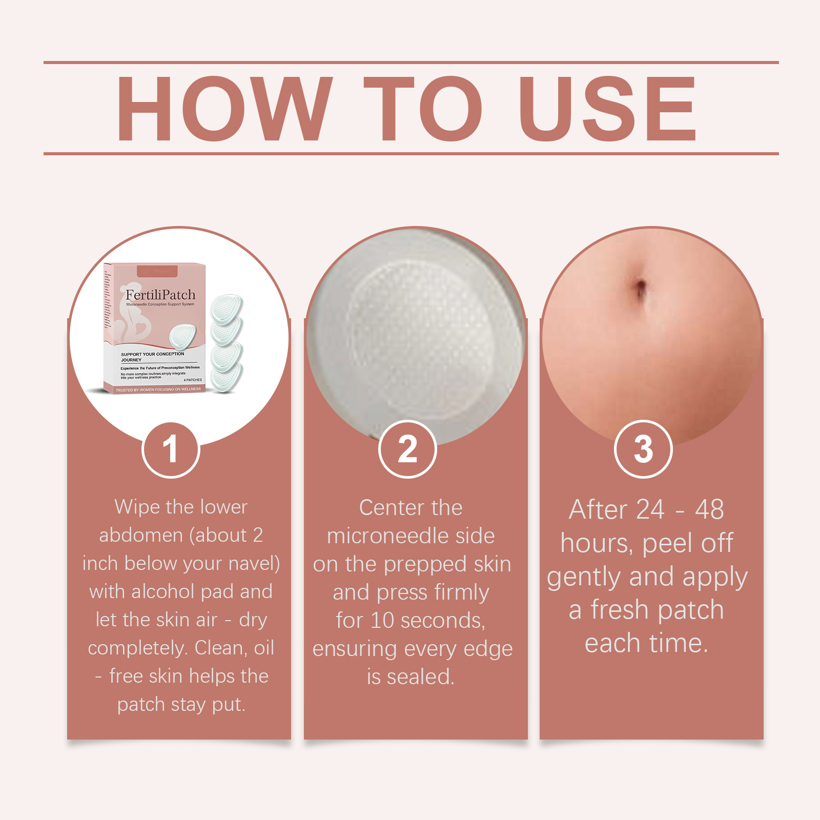 Women Body Care Patch Gentle Nurture Female Skin Light Comfort Portable Daily Care Sticker