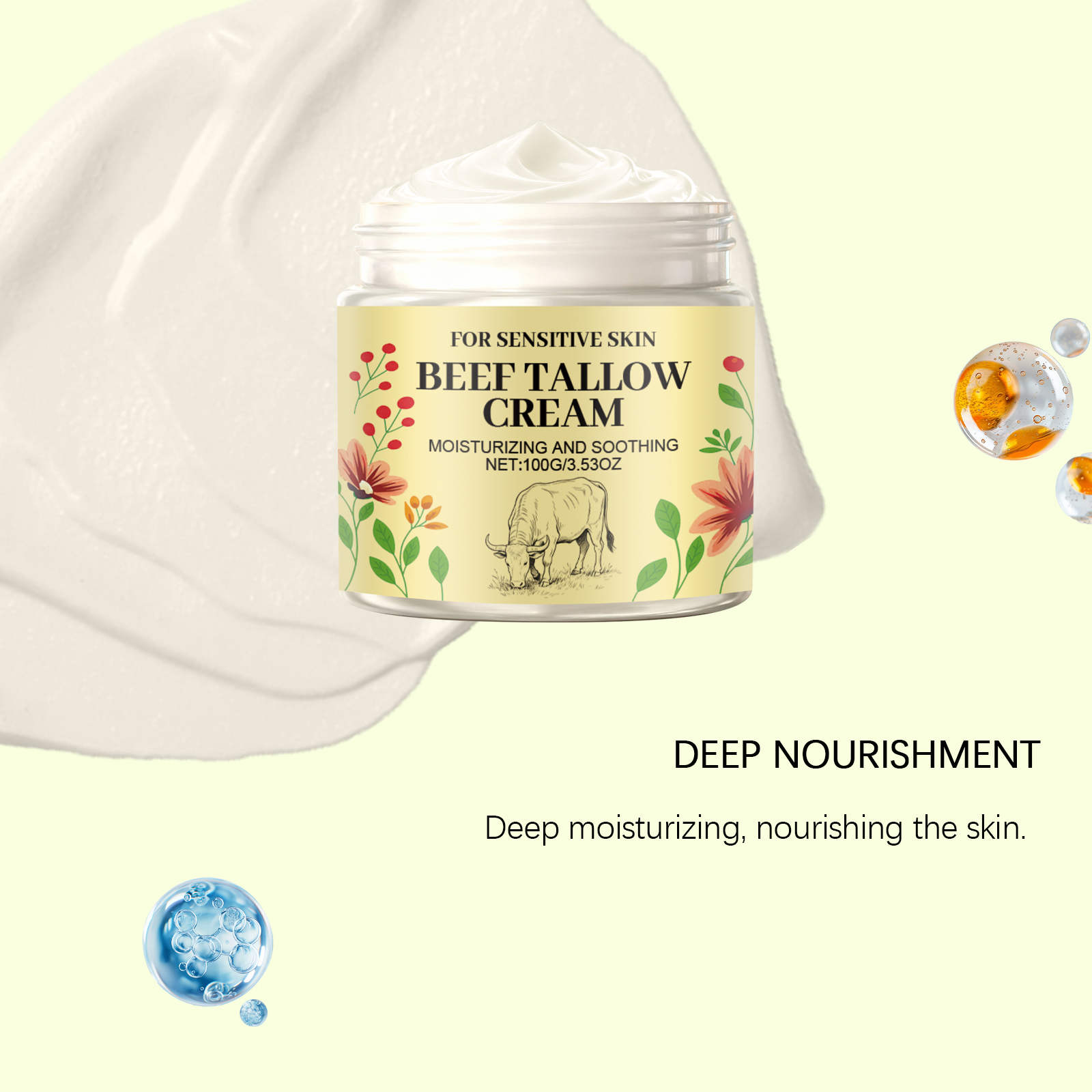 Butter Emollient Cream Retinol Butter Hydrate Smooth Tender Skin Mild Ingredient Nourish Lock Water Facial Cream