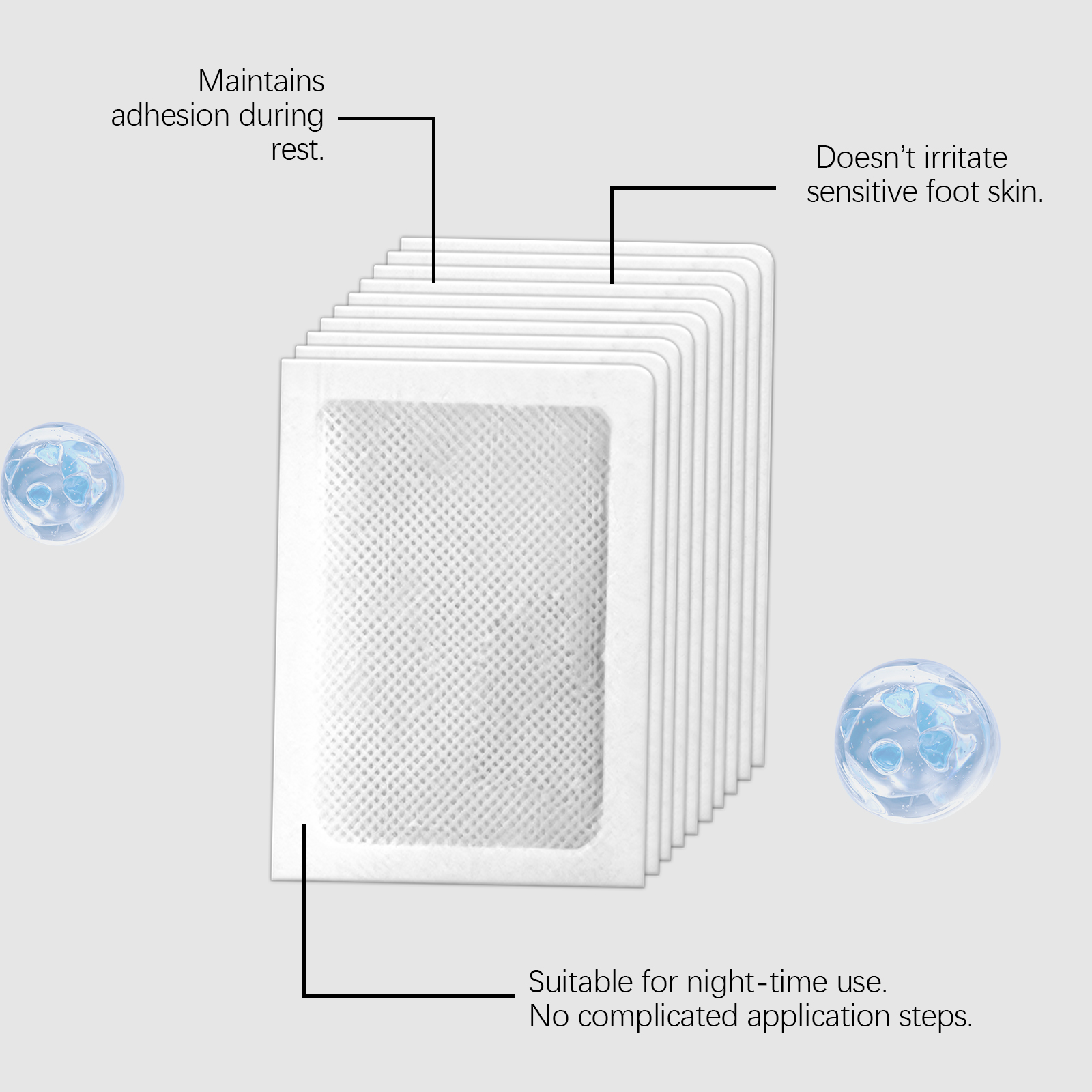 Foot Relief Balance Patch Gentle Care For Fatigued Lower Limb Daily Body Relaxation