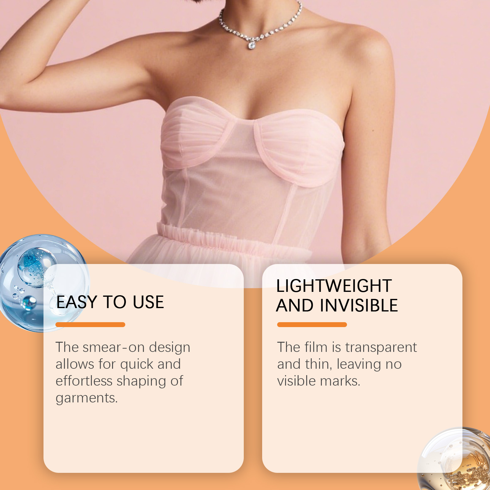 Anti Exposure Glue Breathable Skinfriendly Non-slip Firm Undroppable Light Fitting Garment Daily Outfit Safe Adhesive