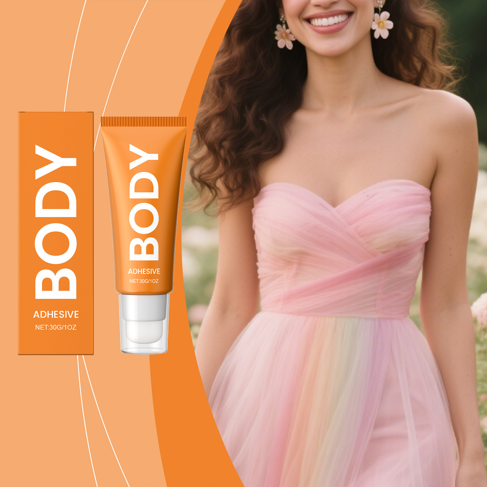 Anti Exposure Glue Breathable Skinfriendly Non-slip Firm Undroppable Light Fitting Garment Daily Outfit Safe Adhesive
