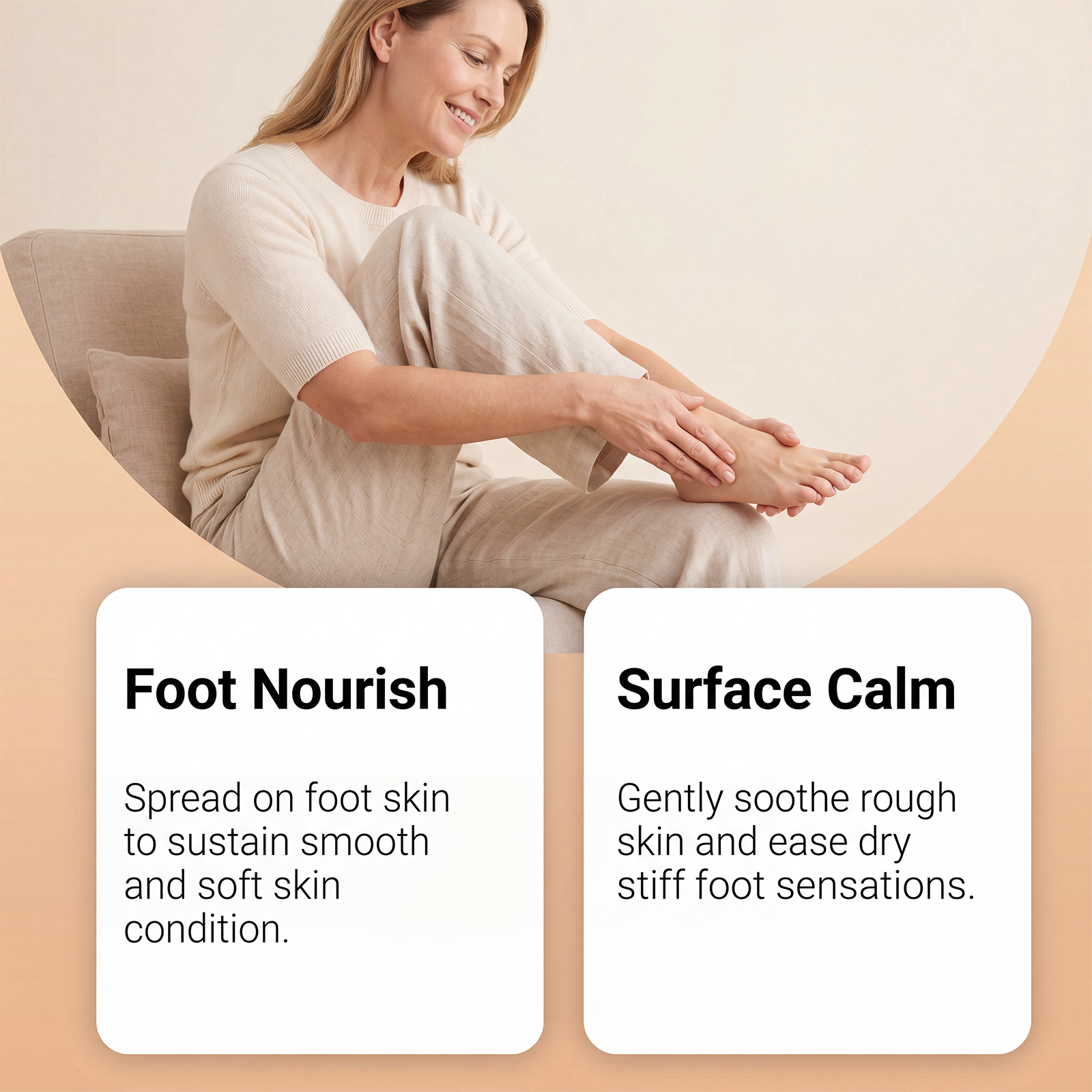 Foot Moisturizing Care Cream Nourishes Heel Skin Improves Roughness Softens Dry Foot Skin