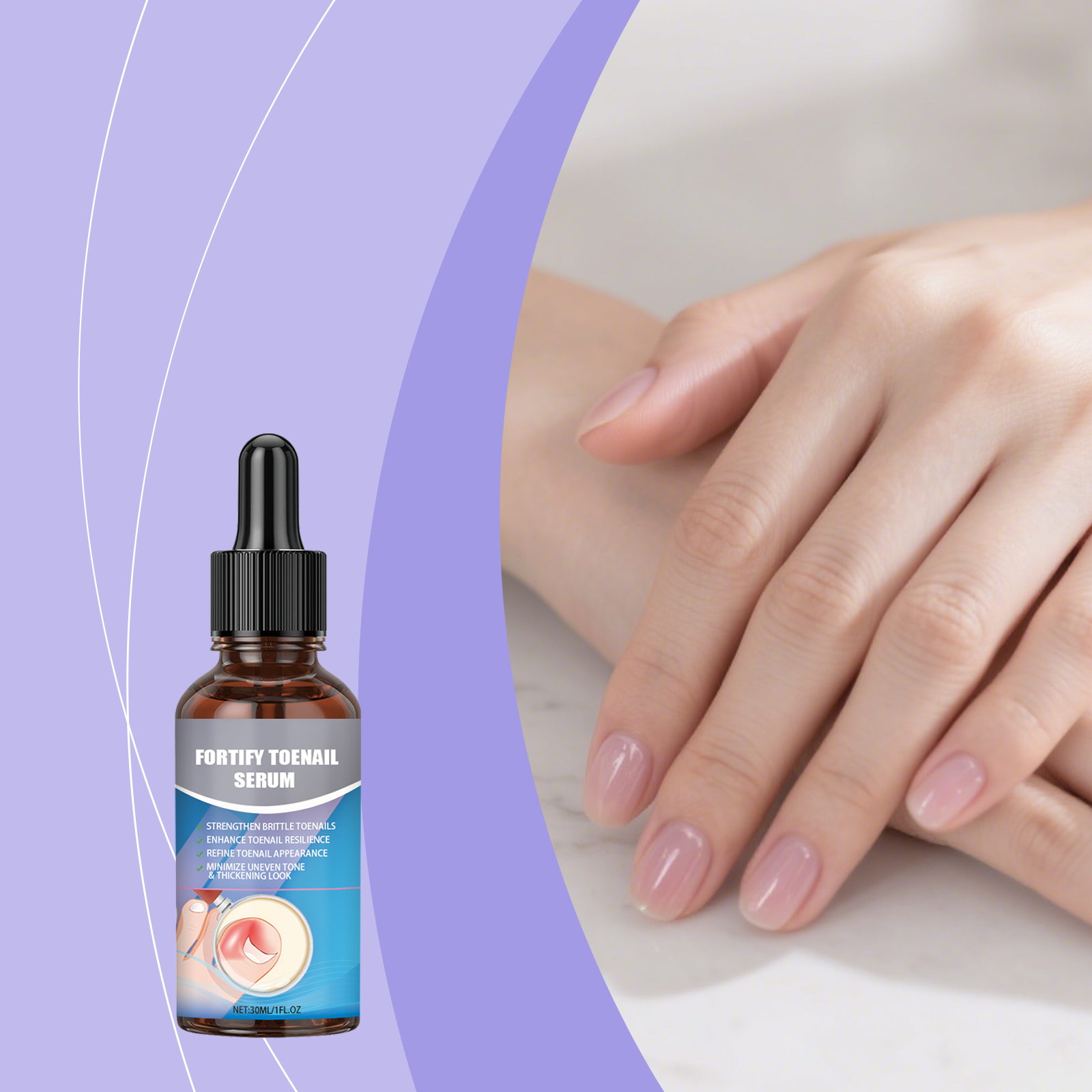 Toenail Care Essence Liquid Soft Bright Nail Surface Toe Mild Moist Daily Care Hand Foot Essence