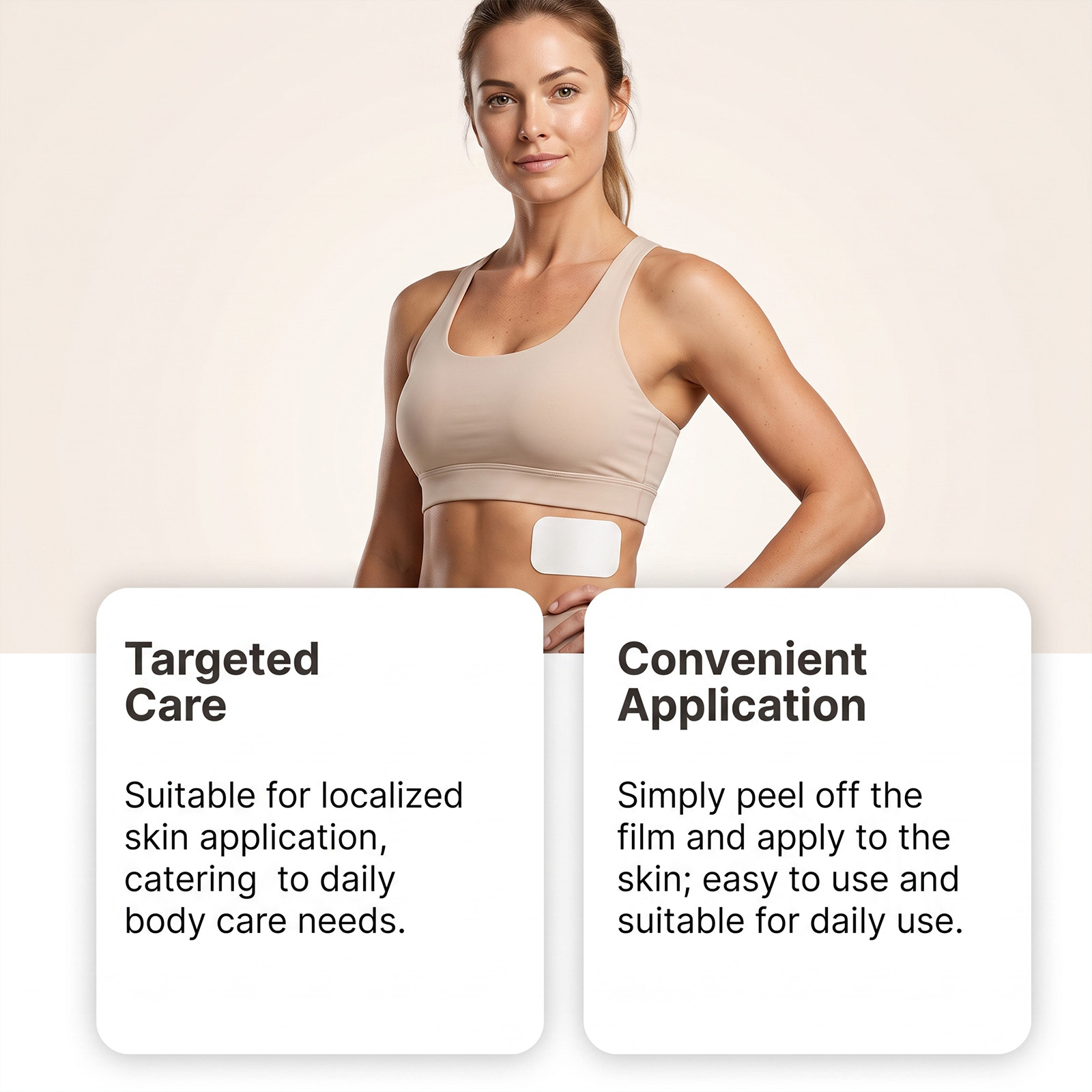 Body Care Patch Extract Plant Essence Light Breathable Tearable Nonstuffing Skinfriendly External Application Skin Fit