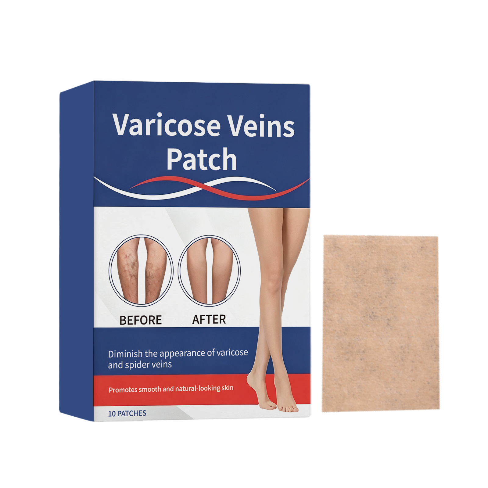 Leg Care Patch Mild Formula Gentle Care Fit Skin Moisture Breathable Daily Portable Leg Treatment