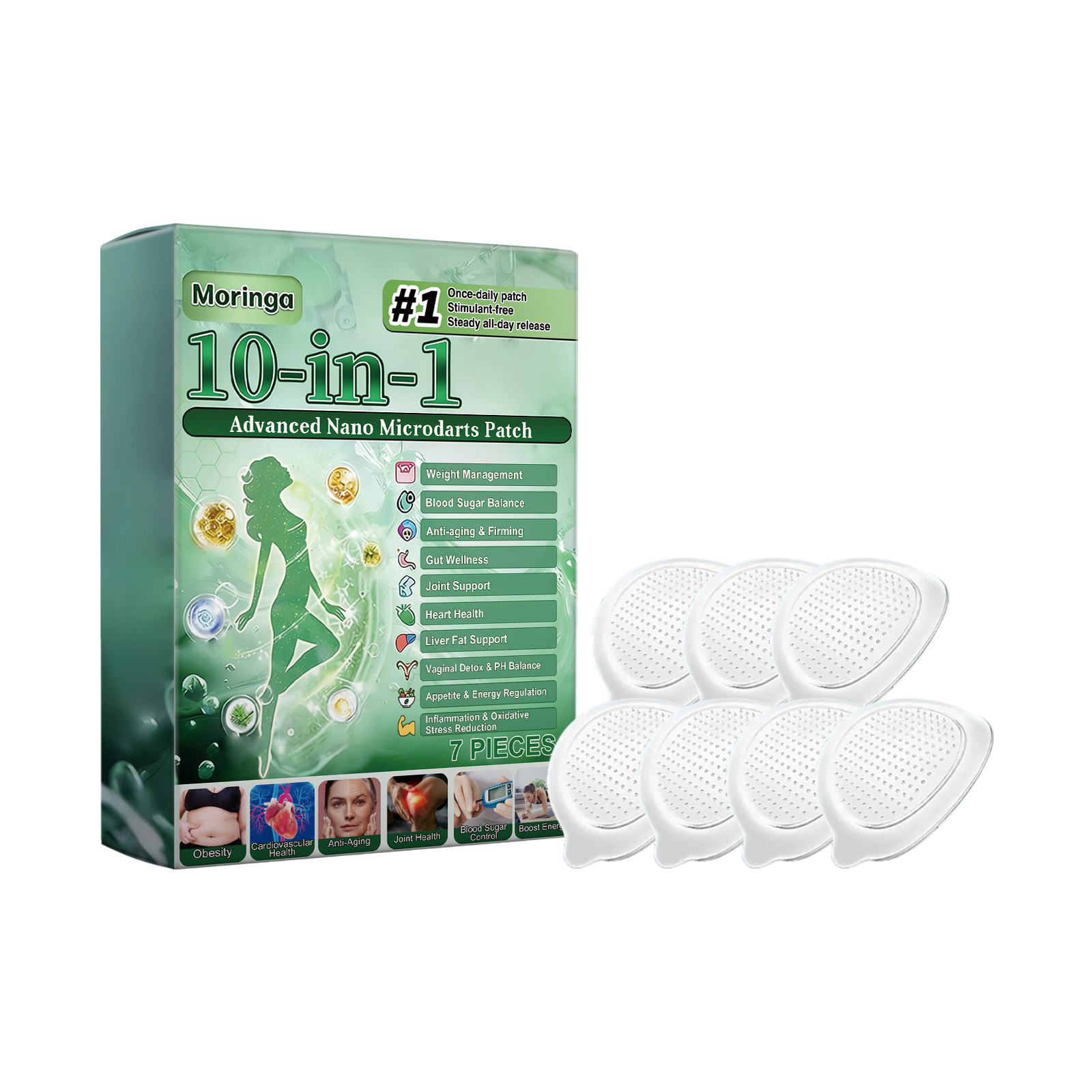Moringa Body Patch Breathable Skin Friendly Material Light Soft Gentle Daily Care Protect Body Skin