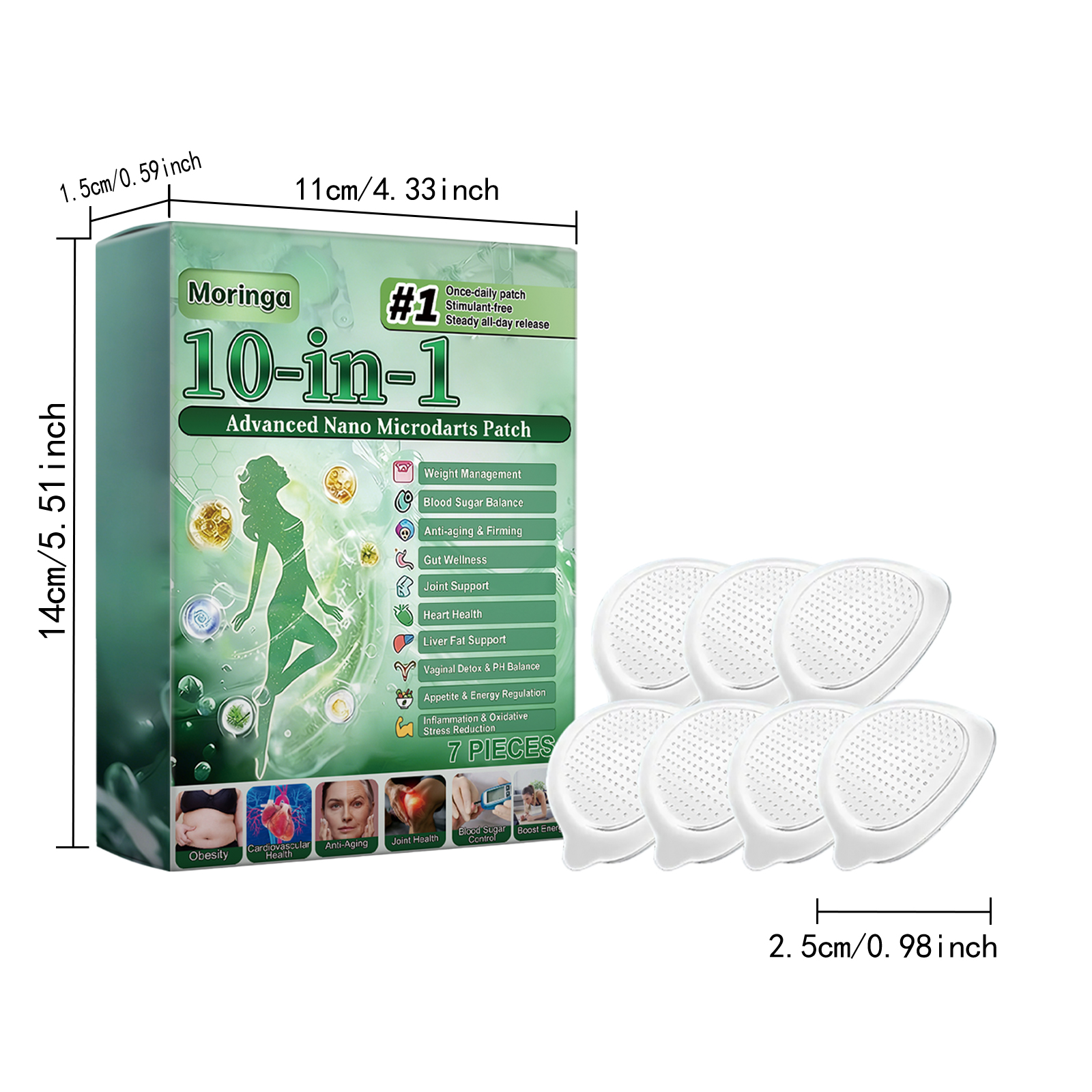 Moringa Body Patch Breathable Skin Friendly Material Light Soft Gentle Daily Care Protect Body Skin