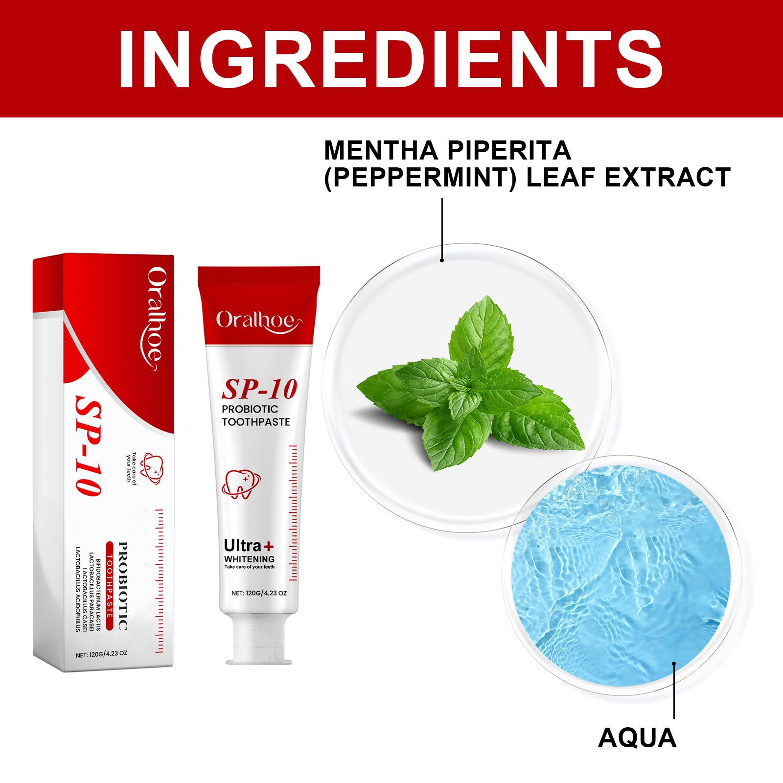 Probiotic Toothpaste Gentle Cleansing Protects Teeth Reduces Stains Long Lasting Oral Care