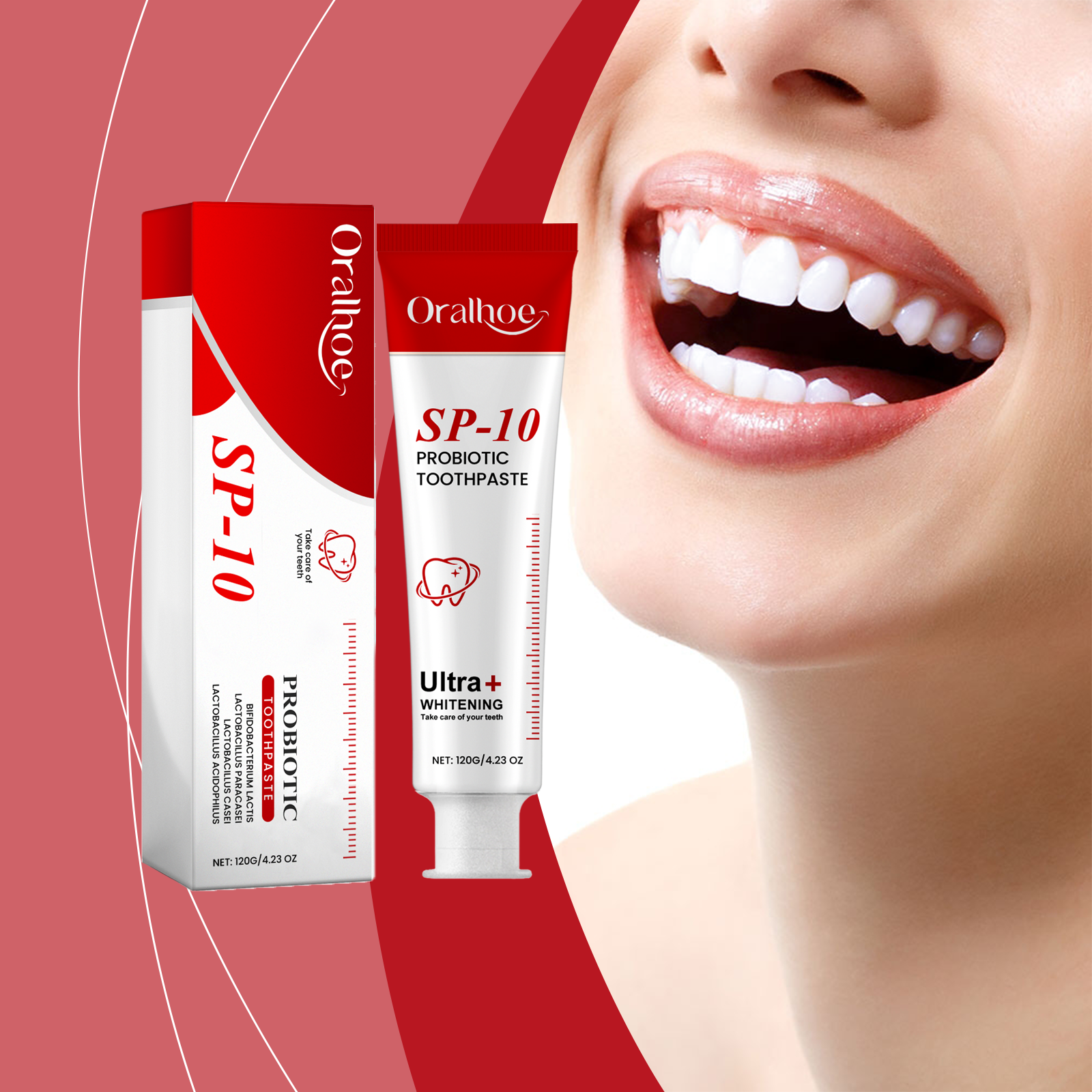 Probiotic Toothpaste Gentle Cleansing Protects Teeth Reduces Stains Long Lasting Oral Care