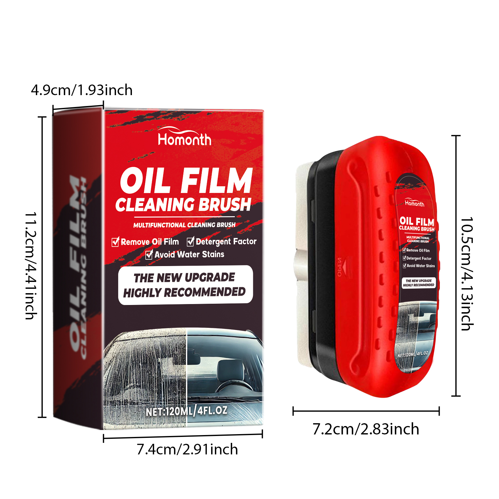 Car Windshield Cleaner Windshield Renovation Decontamination Cleaning Oil Film Remover For Auto Windshield