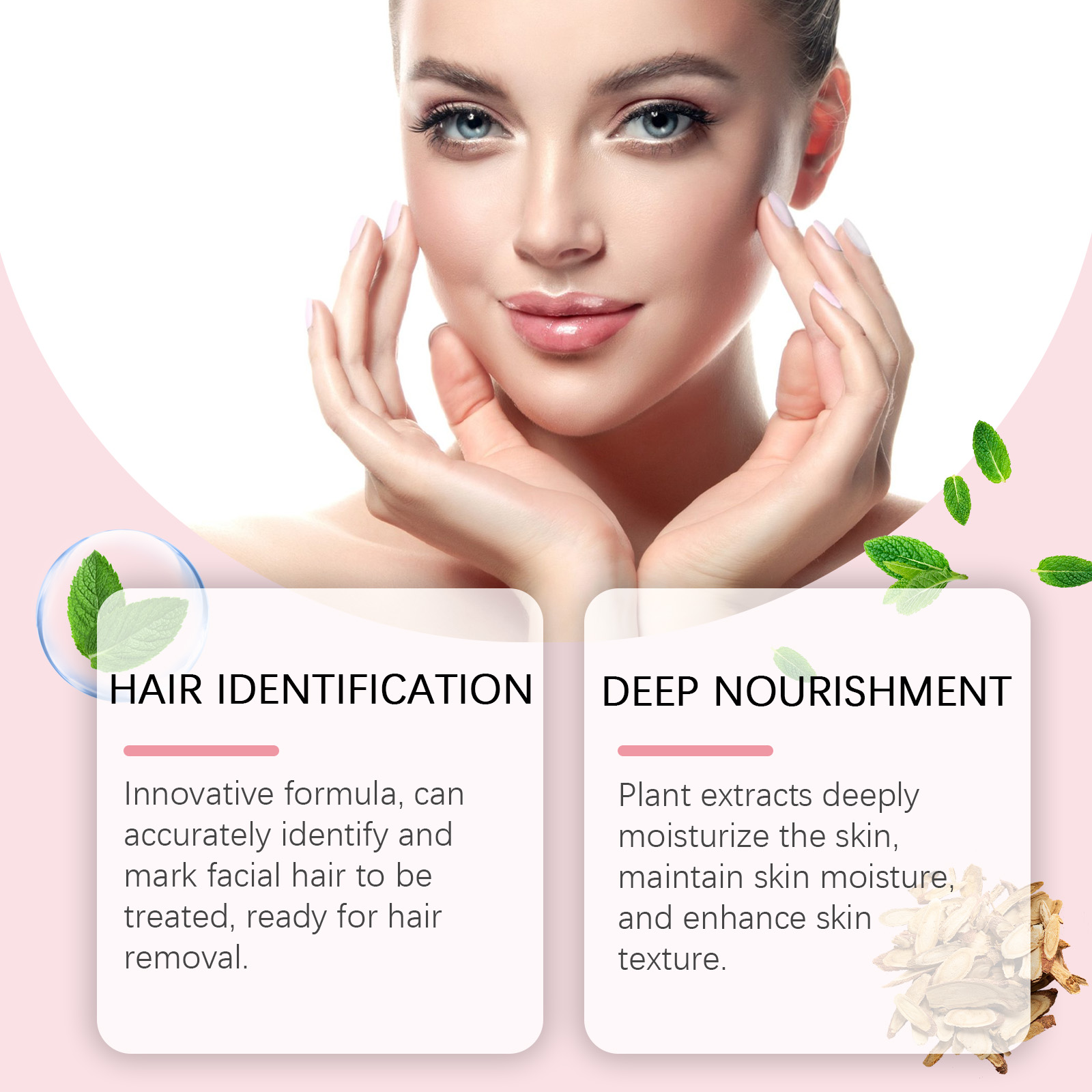 Spray Hair Identification For Face Shaving Skin Dermaplaning Tool Women Clean Pink