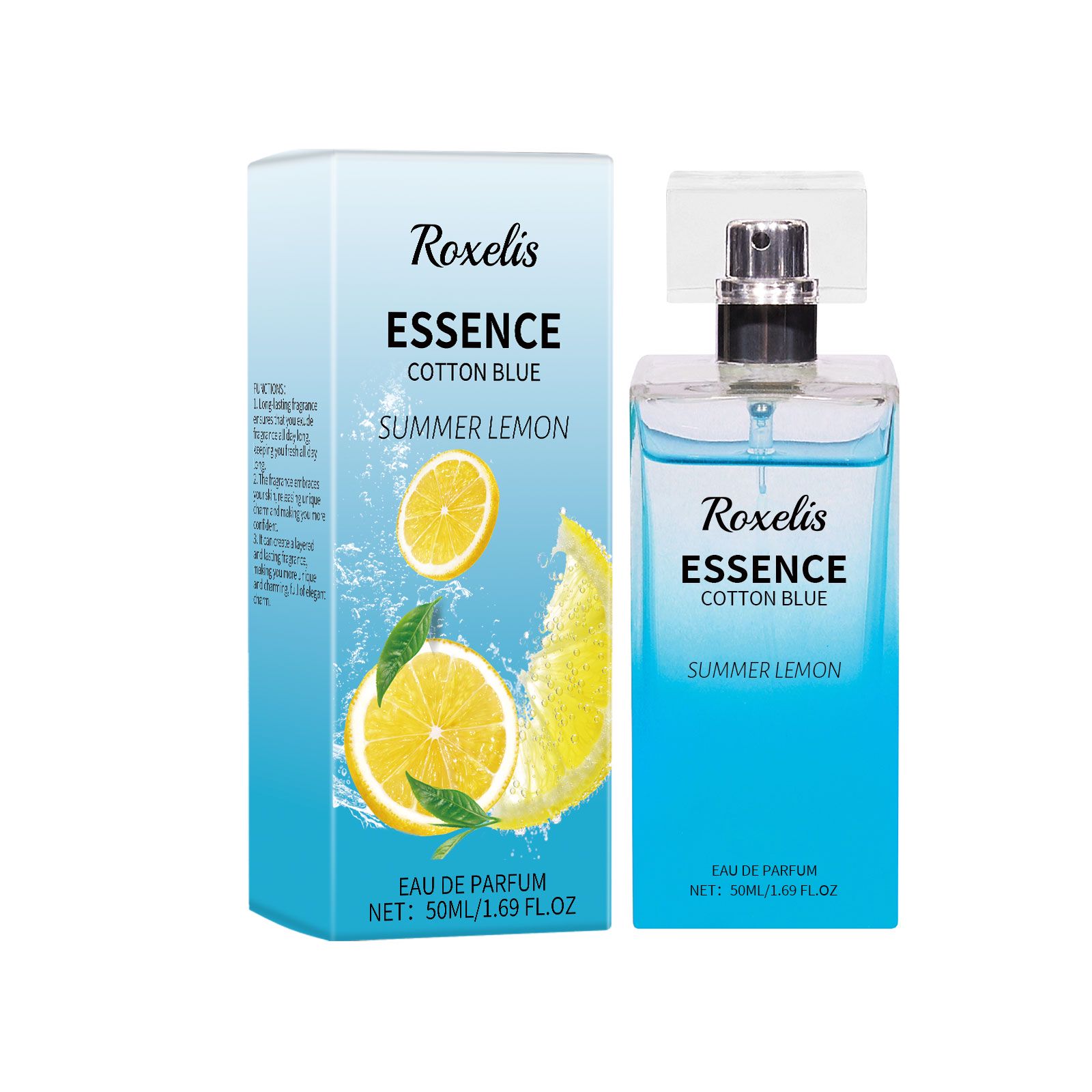 Summer Lemon Perfume Fresh Long Lasting Floral Scent For Women Daily Wear