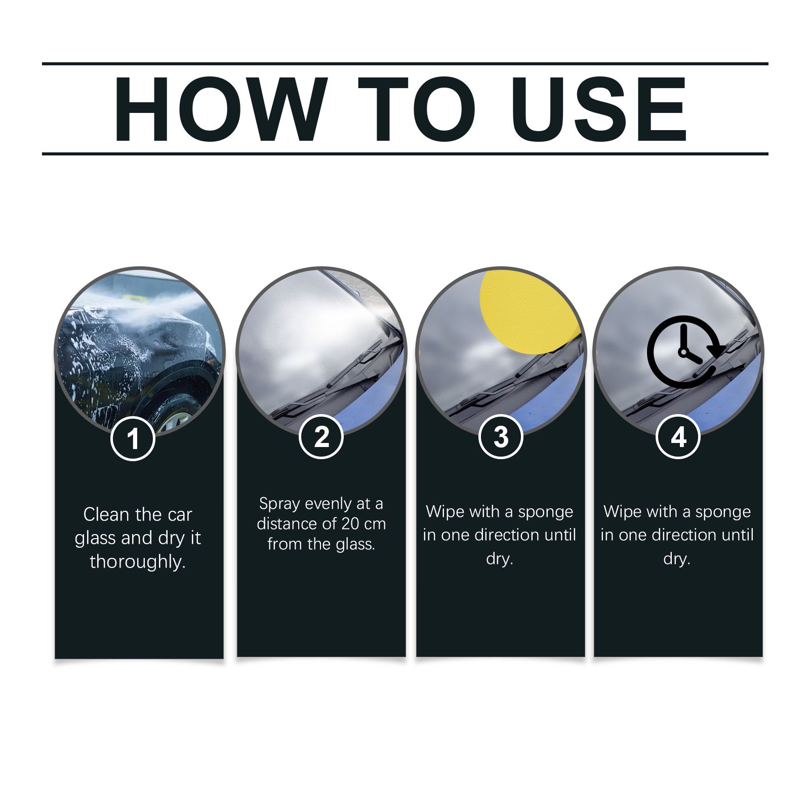 Car Waterproof Spray Water Repellent For Windshield Mirror And Glass Protection