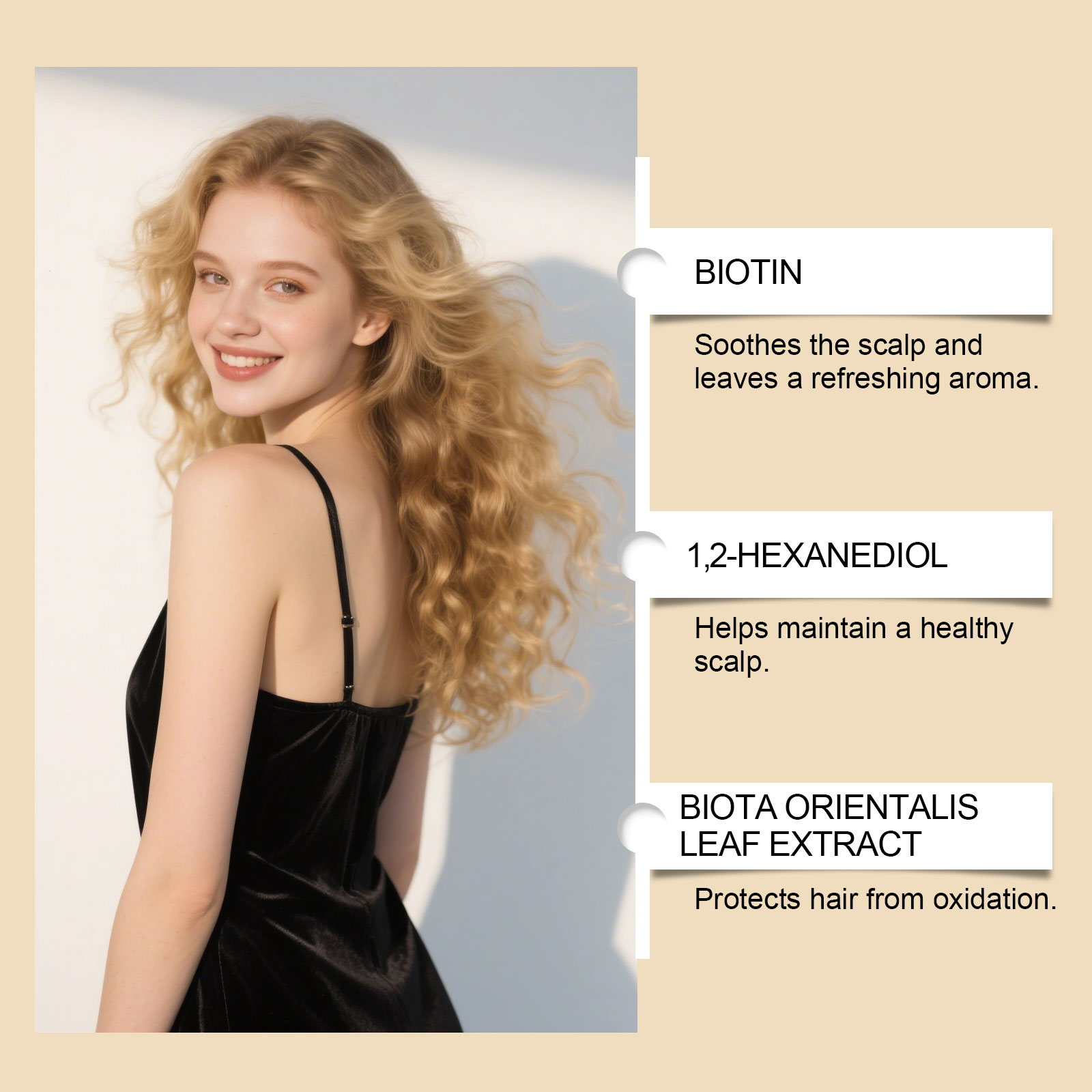 Hair Care Spray 100ml Nourish Scalp Strengthen Hair Roots Repair Damage Promote Growth Gentle Moisturizing Hair Care Essence ﻿