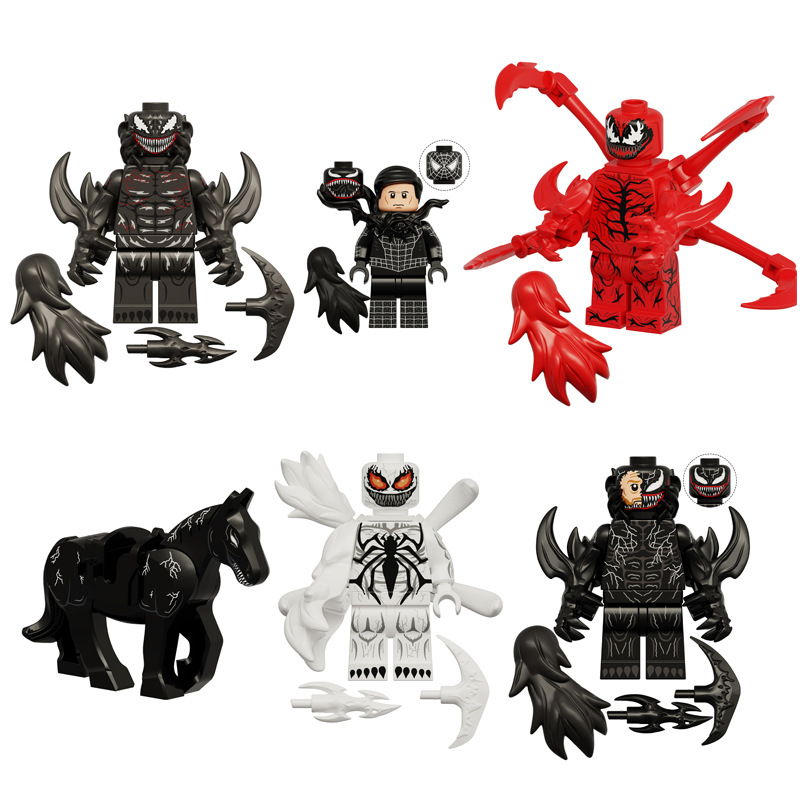 Mini Figures Superhero Cartoon Character Set Building Blocks Toys Gift for Kids Party Bag Fillers Party Supplies Anime Collection