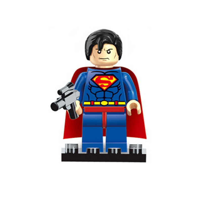 (6 Pcs) Mini Figures Superhero Cartoon Character Set Building Blocks Toys Gift for Kids Party Bag Fillers Party Supplies Anime Collection