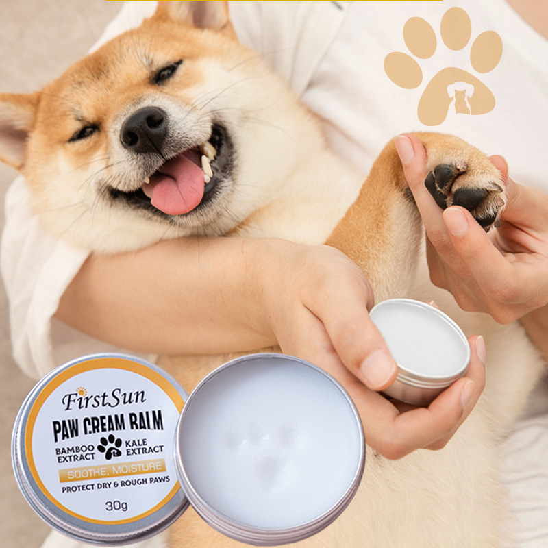 Paw Cream Balm Moisturizing Nourishing Protective For Dry Cracked Pet Paws Daily Grooming And Outdoor Protection 30g