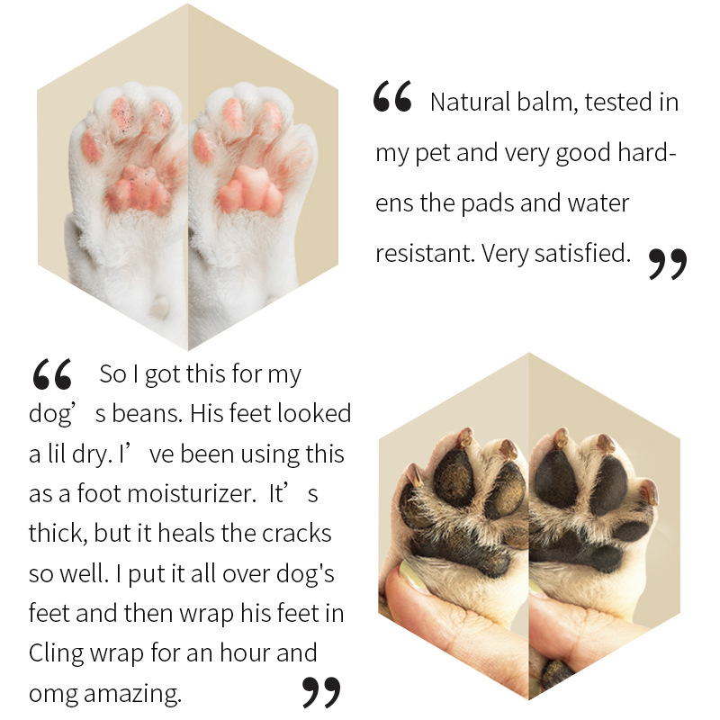 Paw Cream Balm Moisturizing Nourishing Protective For Dry Cracked Pet Paws Daily Grooming And Outdoor Protection 30g