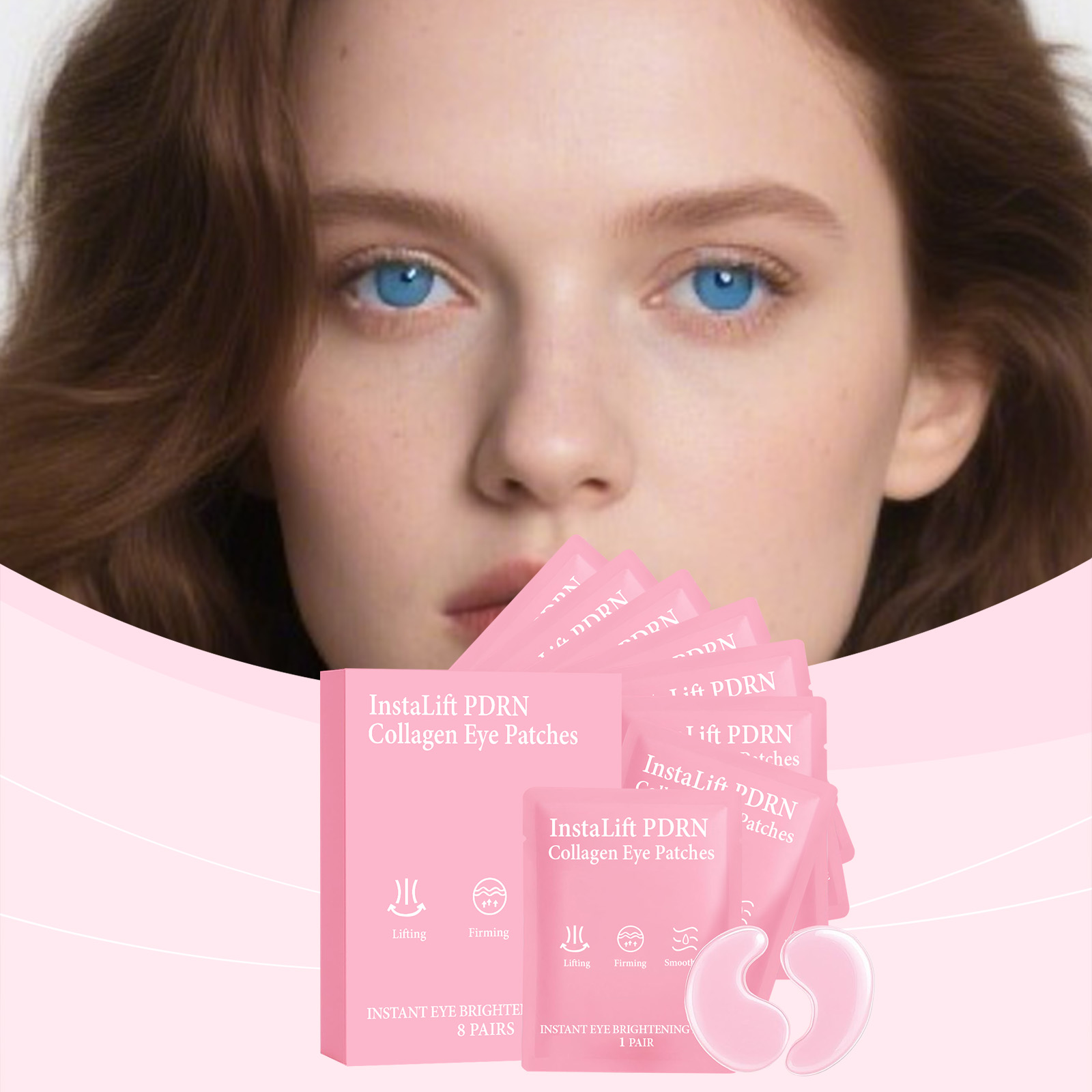 Collagen Eye Mask Mild Moisturizing Soft Massage Hydrating Skin Care For Periorbital Skin