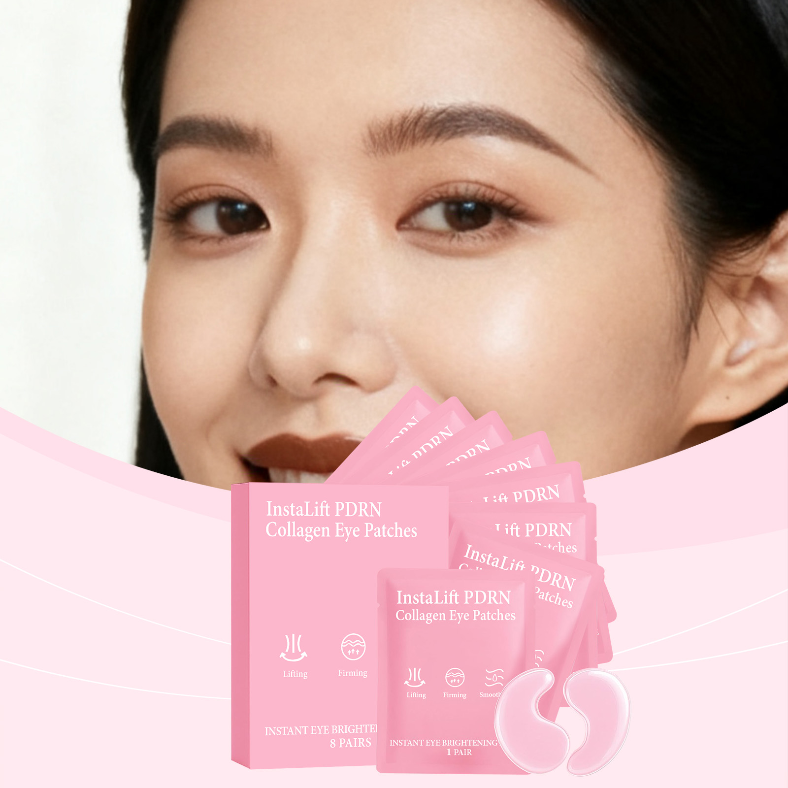 Collagen Eye Mask Mild Moisturizing Soft Massage Hydrating Skin Care For Periorbital Skin