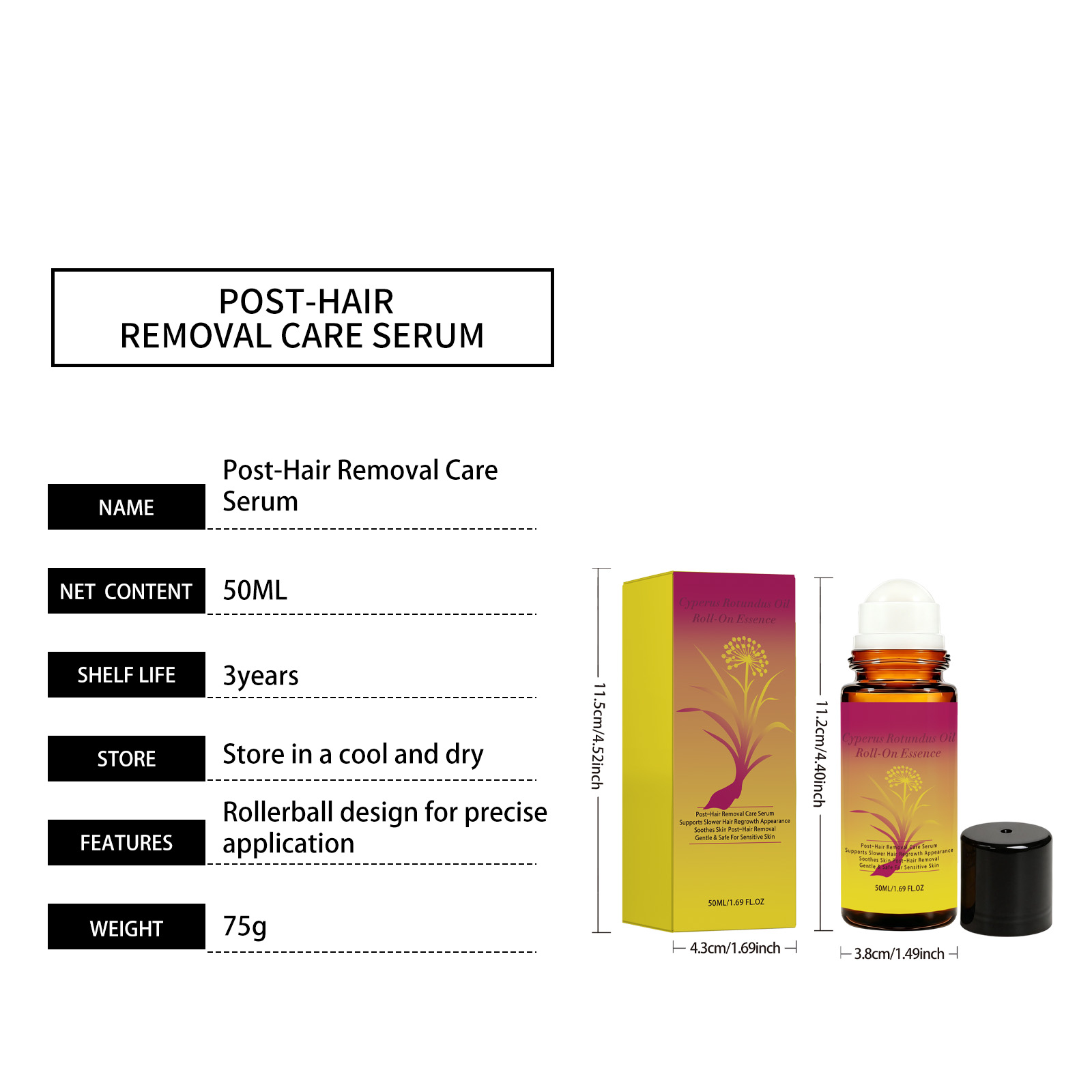 Body Care Roller Essence Liquid Mild Nourishing Hydrating Moisturizing Daily Protect Whole Skin