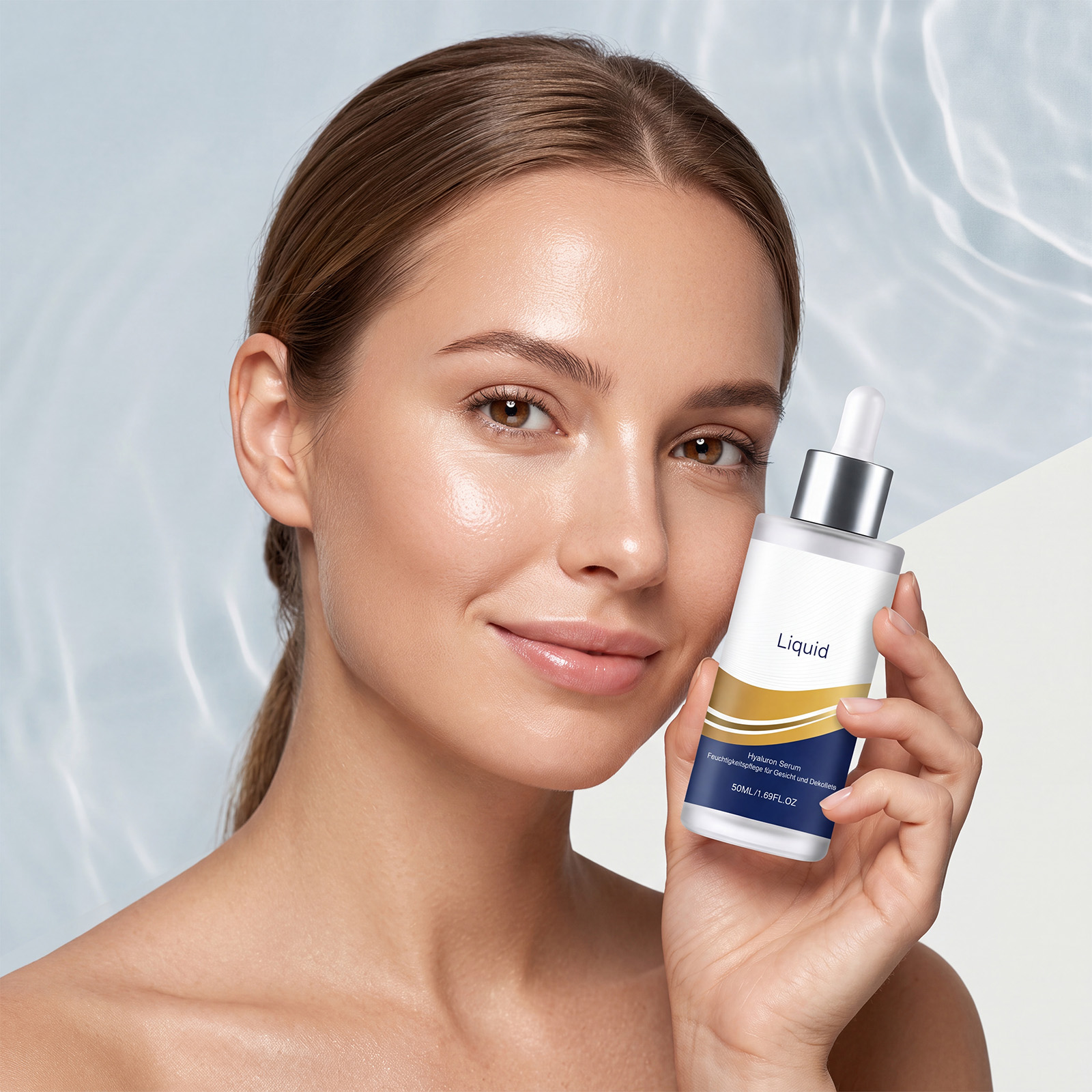 Hyaluronic Acid Moisturizing Essence Liquid Soft Hydrating Refreshing Non Sticky Facial Skin Daily Skin Care Serum