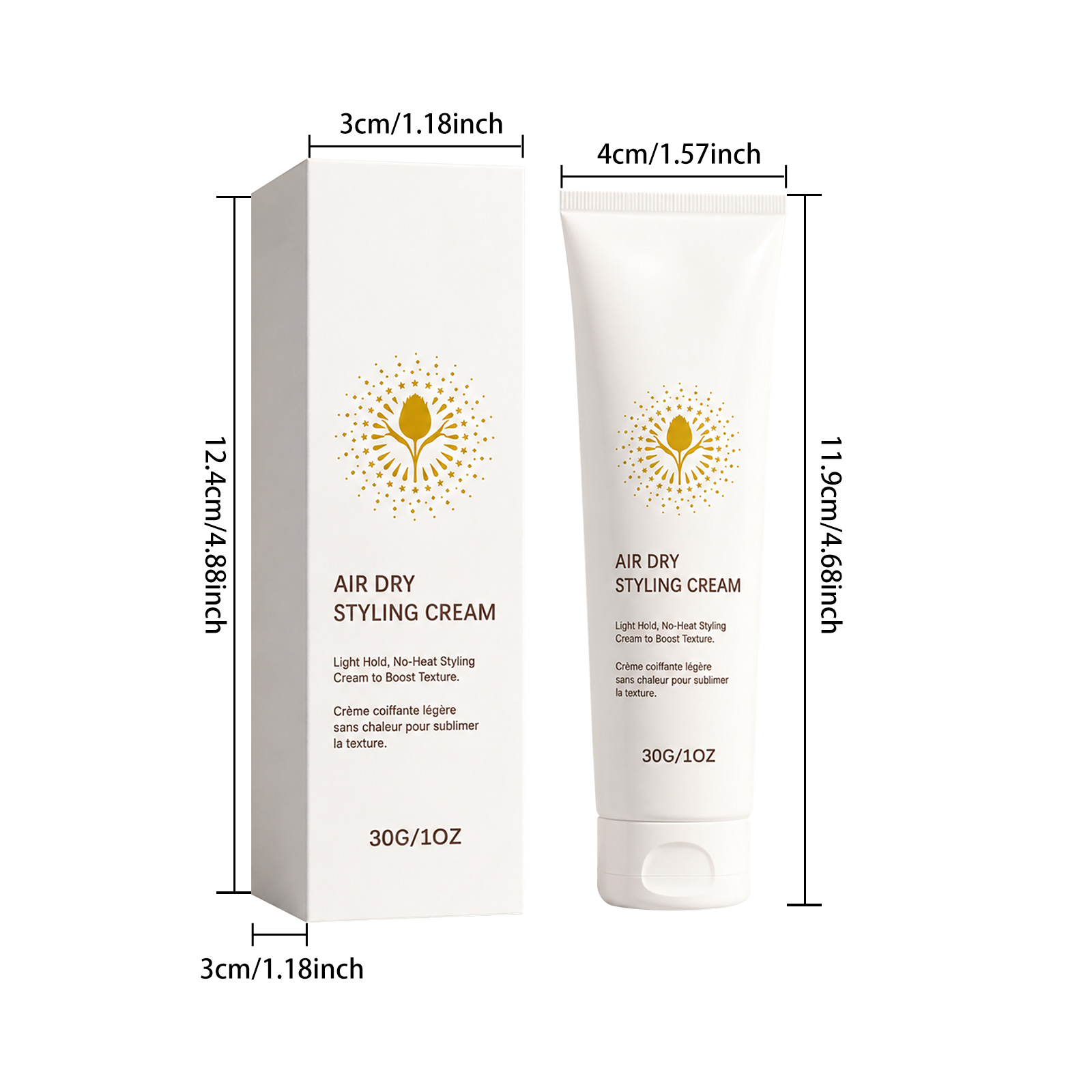 Leave In Styling Cream Light Non Greasy Hydrating Soft Mild Refreshing Hair Care Natural Shape