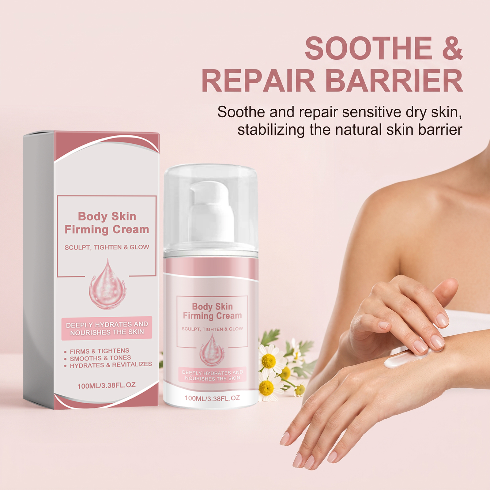 Body Care Cream Mild Gentle Smooth Breathable Refreshing Convenient Nourish Safe Ingredient Shape Skin