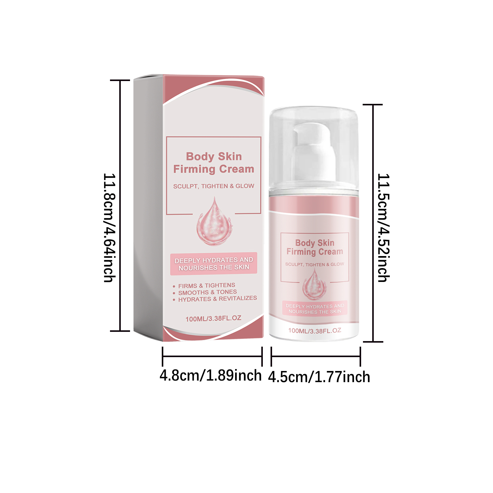 Body Care Cream Mild Gentle Smooth Breathable Refreshing Convenient Nourish Safe Ingredient Shape Skin