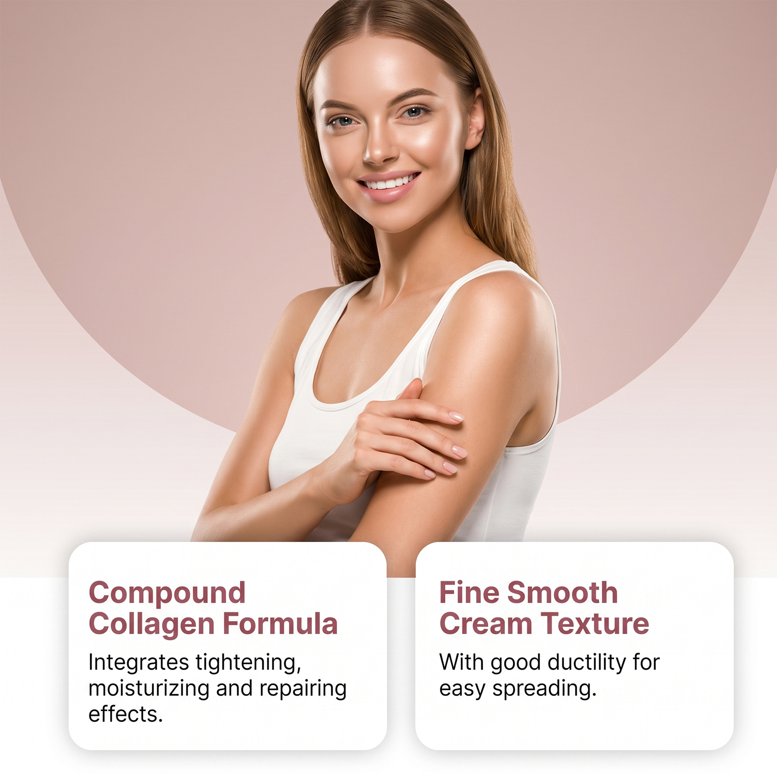 Body Care Cream Mild Gentle Smooth Breathable Refreshing Convenient Nourish Safe Ingredient Shape Skin
