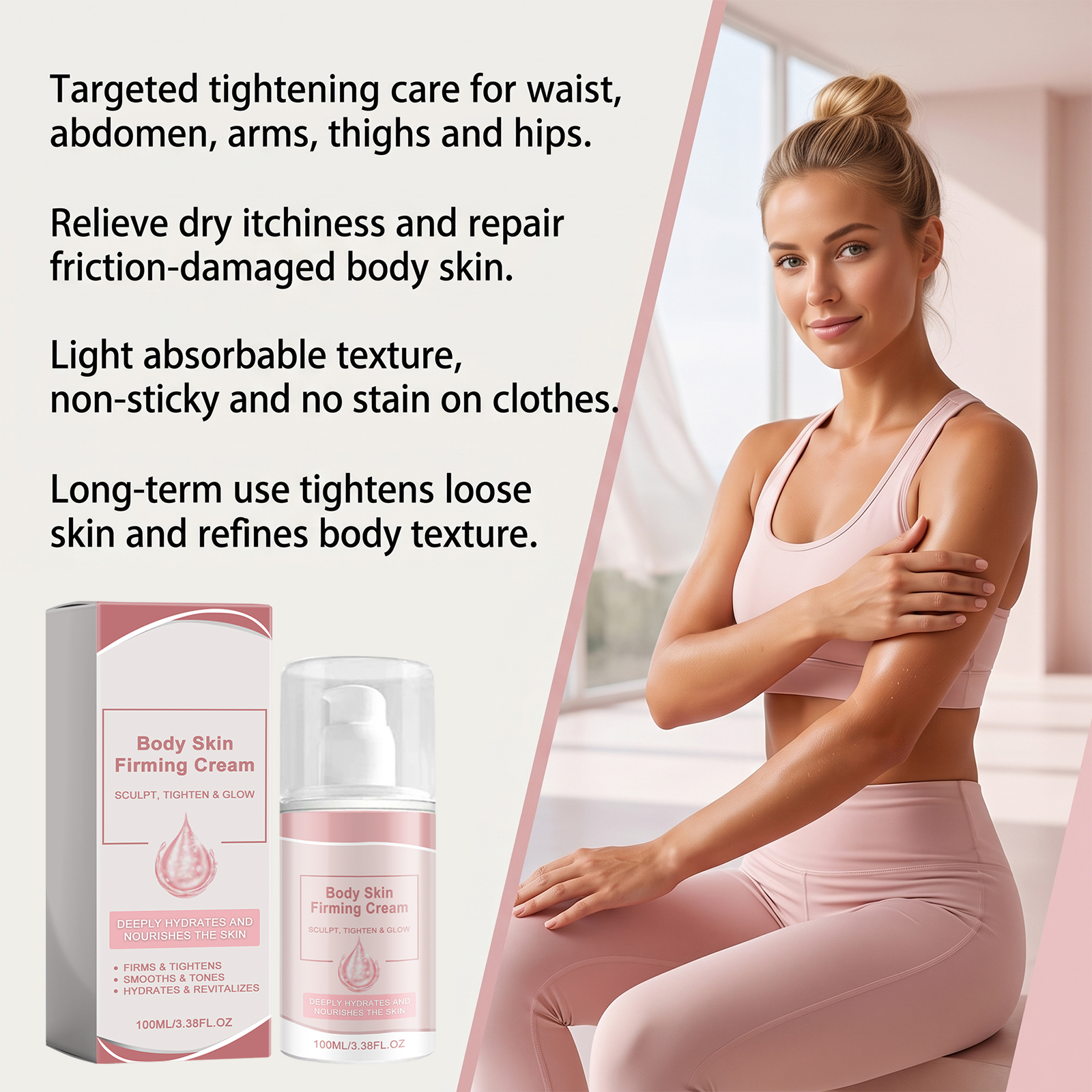 Body Care Cream Mild Gentle Smooth Breathable Refreshing Convenient Nourish Safe Ingredient Shape Skin