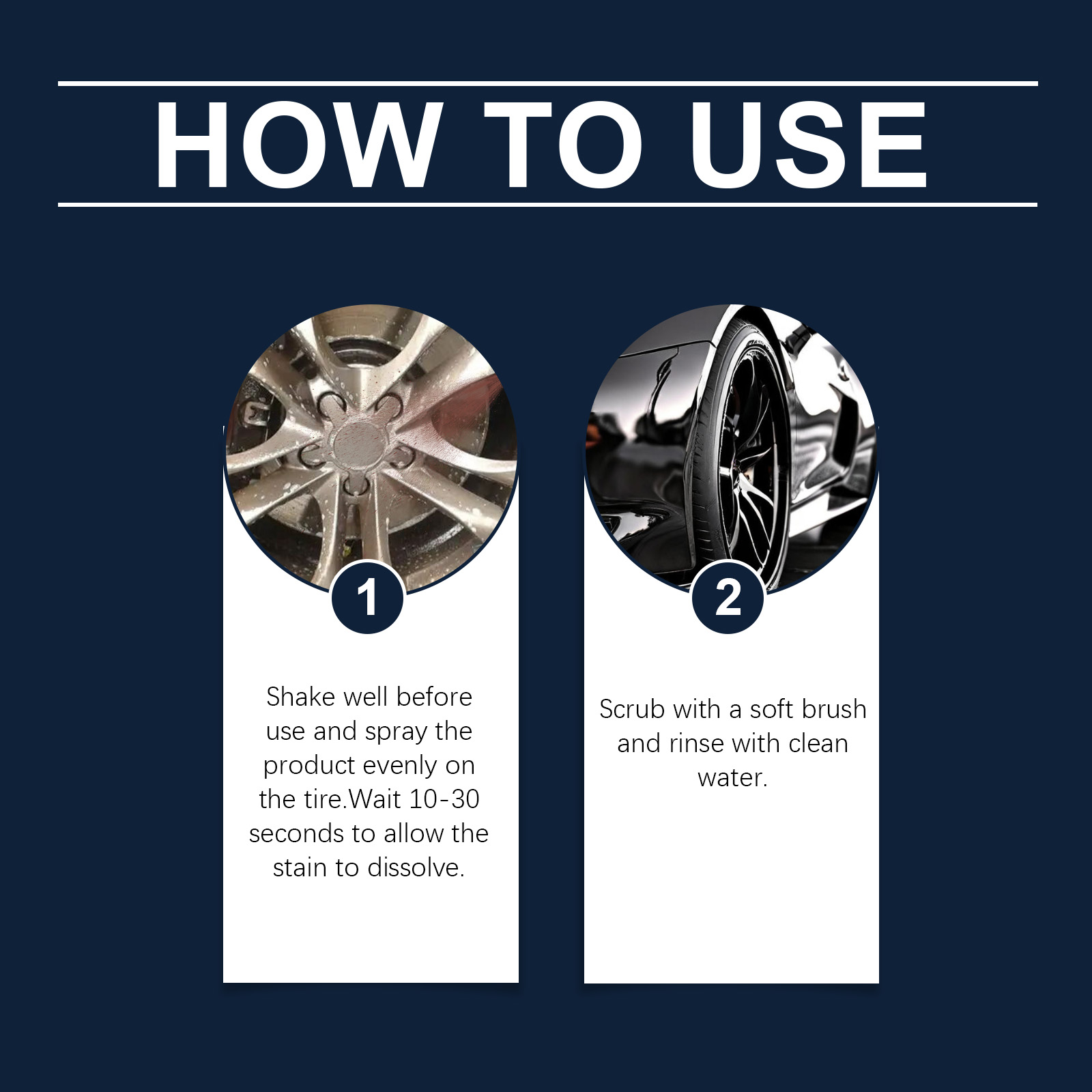Car Tire Cleaner Cleans Maintains Removes Dirt Limescale Long Lasting Renews Care Agent