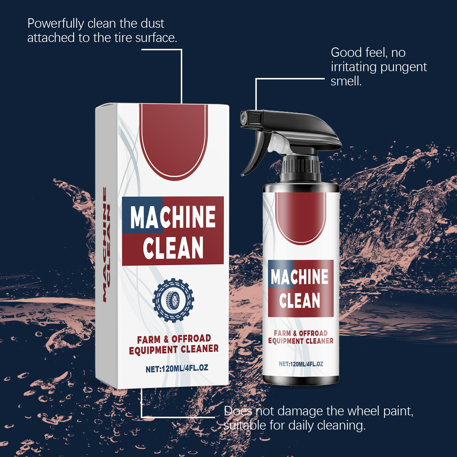 Car Tire Cleaner Cleans Maintains Removes Dirt Limescale Long Lasting Renews Care Agent