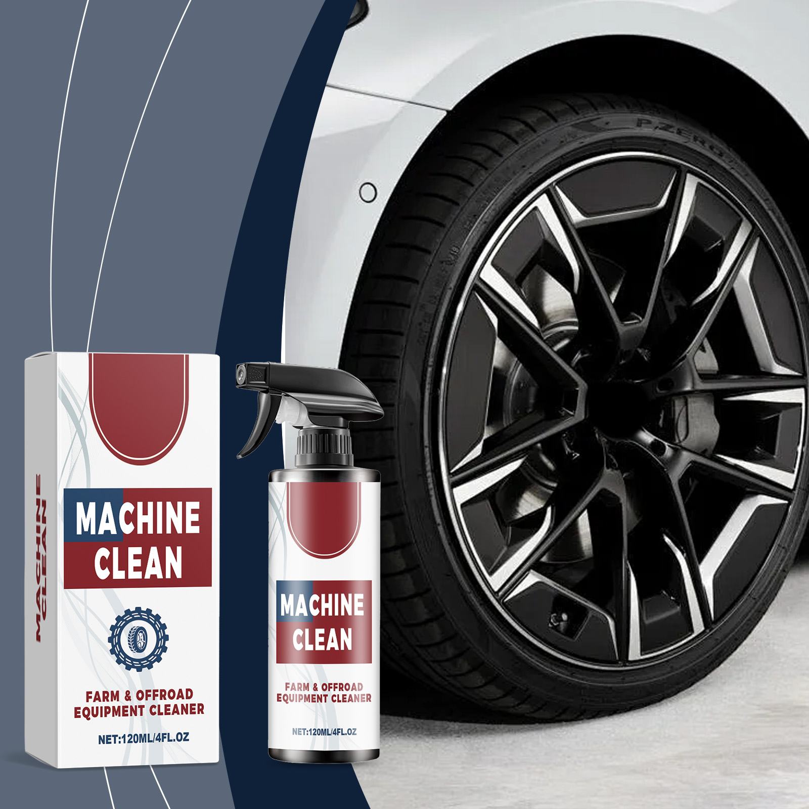 Car Tire Cleaner Cleans Maintains Removes Dirt Limescale Long Lasting Renews Care Agent