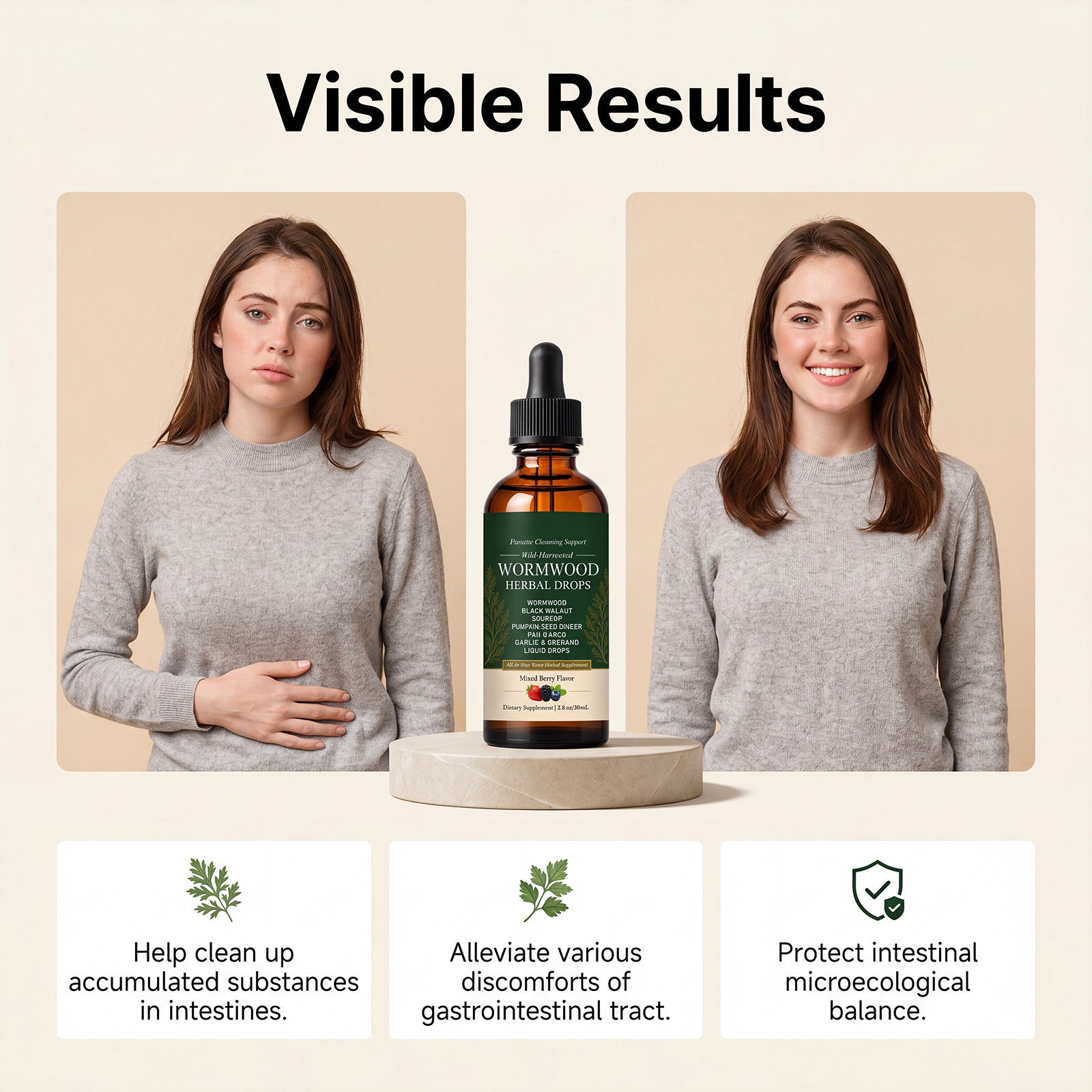 Intestinal Moistening Light Nourishing Oral Drop For Body Internal Daily Health Gentle Care