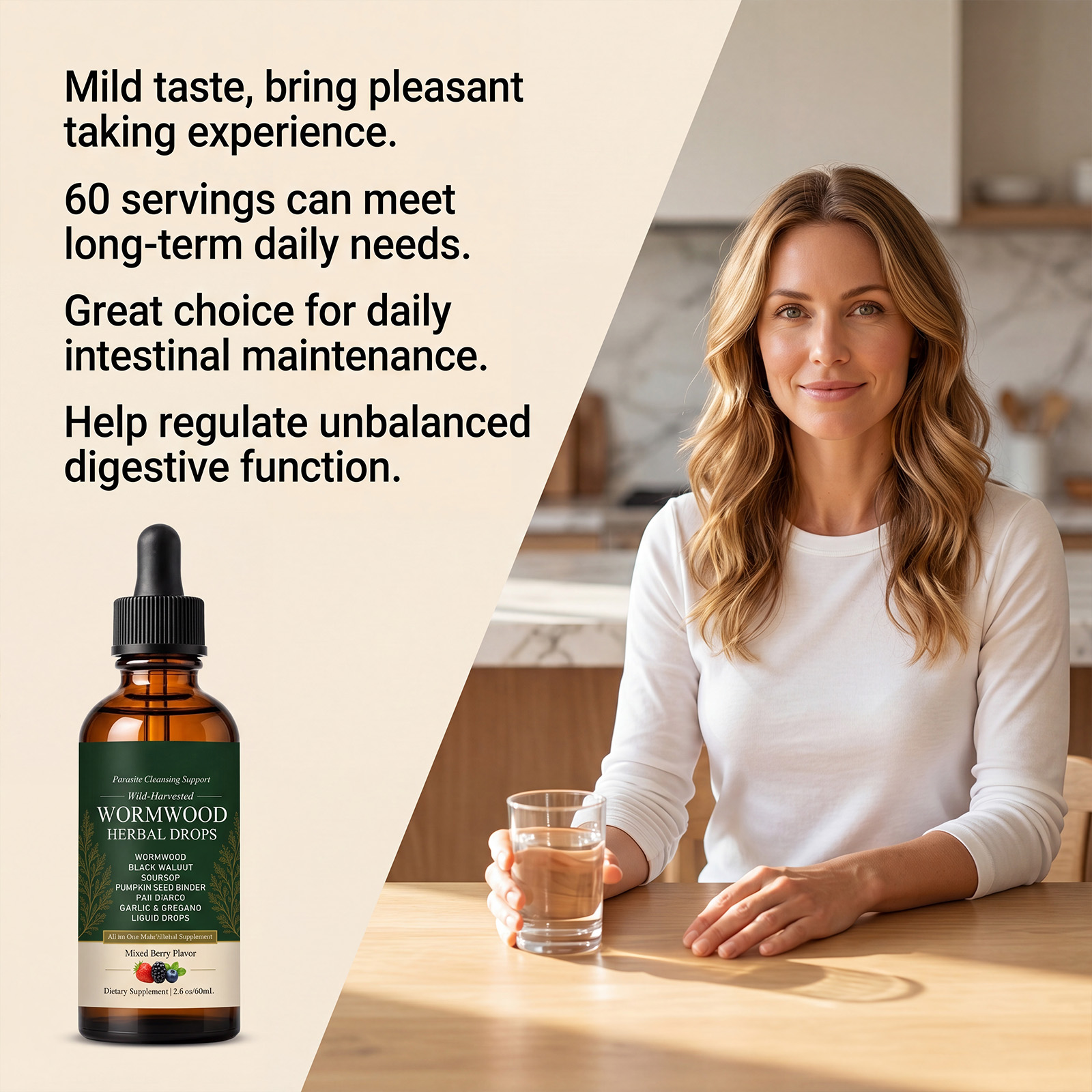 Intestinal Moistening Light Nourishing Oral Drop For Body Internal Daily Health Gentle Care