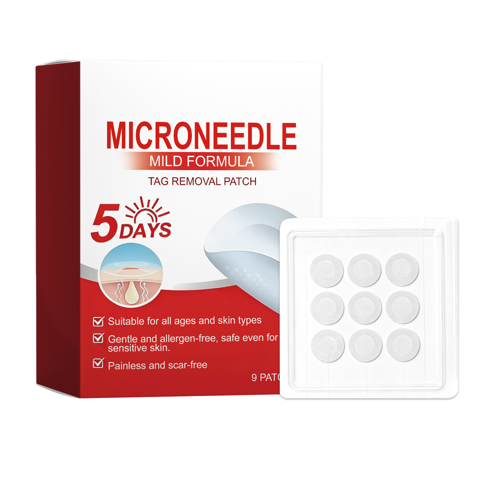 Skin Care Patch Gentle Clean Body Local Flaw Smooth Tender Skin Moisturizing Skin Friendly Patch