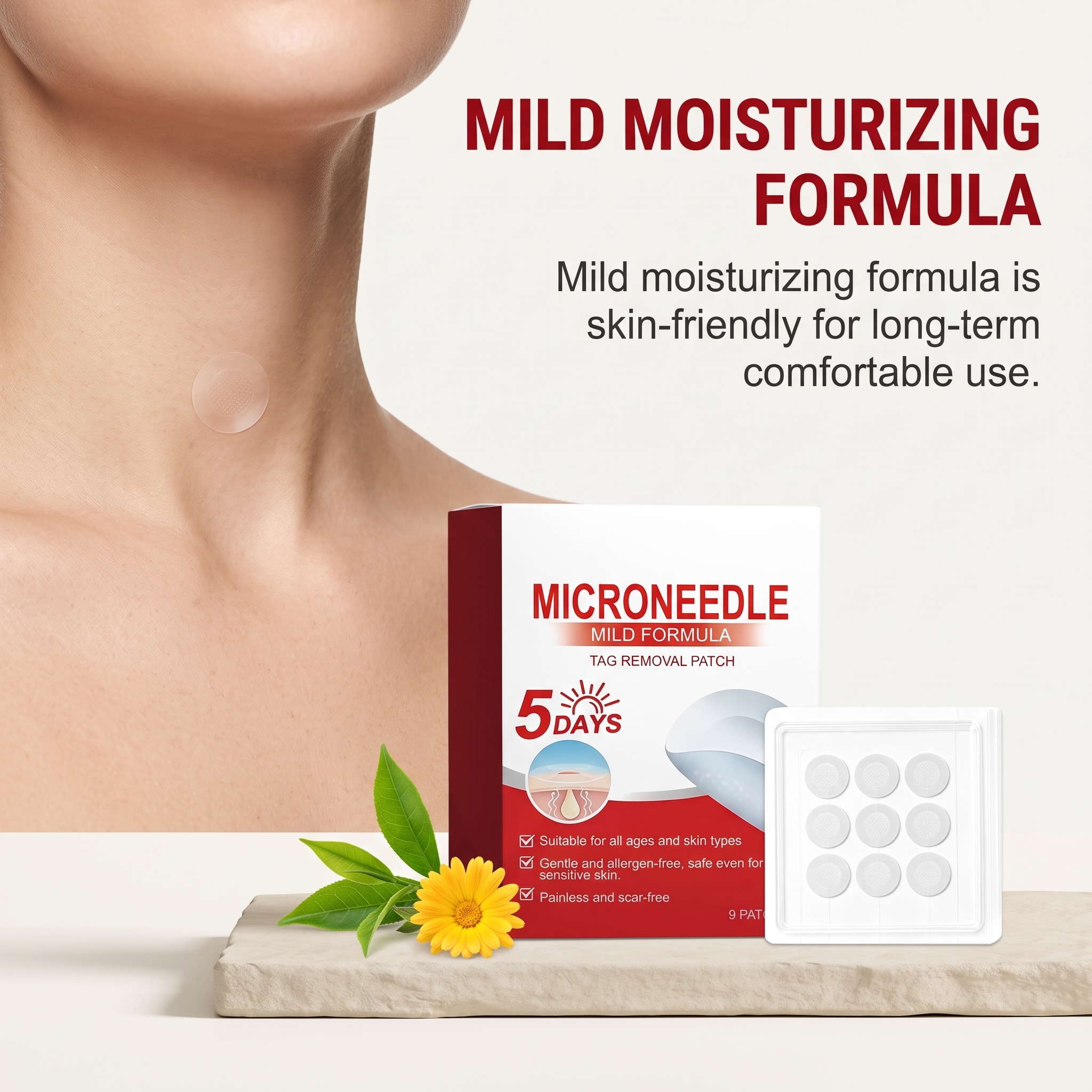 Skin Care Patch Gentle Clean Body Local Flaw Smooth Tender Skin Moisturizing Skin Friendly Patch
