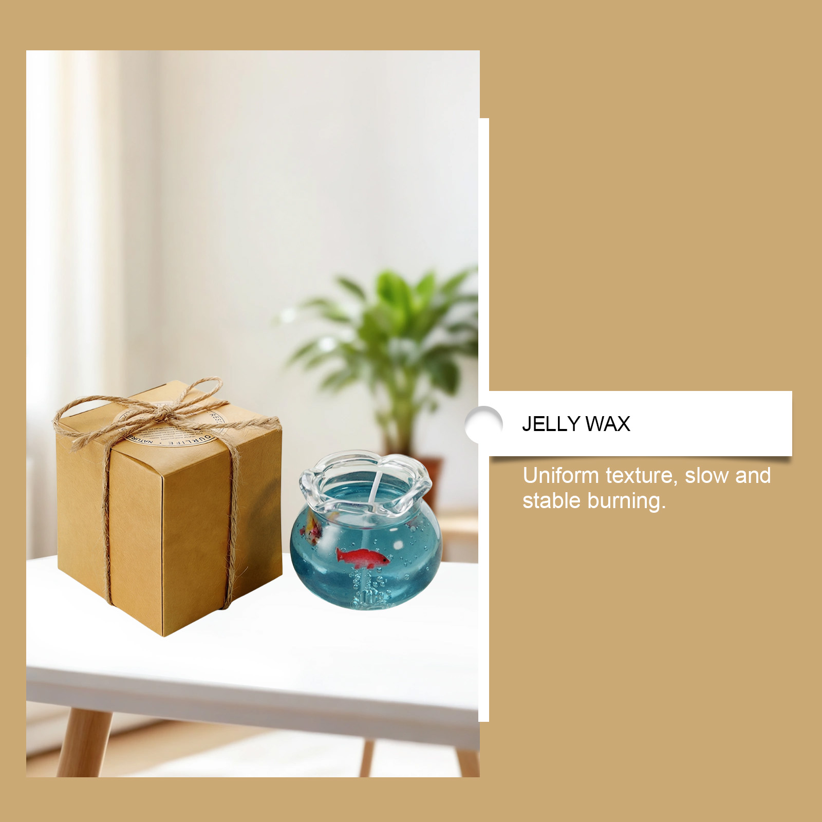 Mini Fish Tank Scented Candle Creative Appearance Fragrance Air Bedroom Living Room Fresh Atmosphere Easy Application