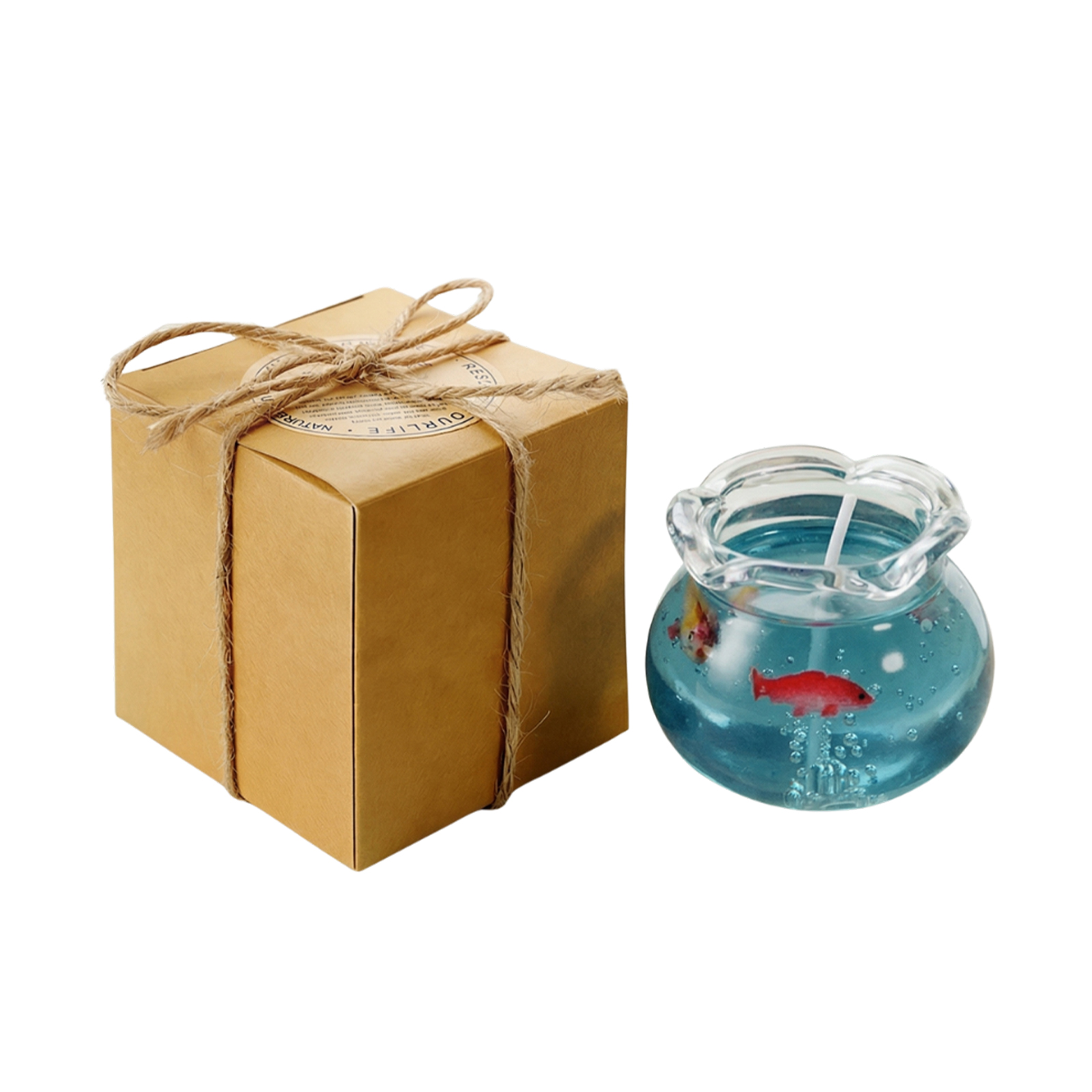 Mini Fish Tank Scented Candle Creative Appearance Fragrance Air Bedroom Living Room Fresh Atmosphere Easy Application