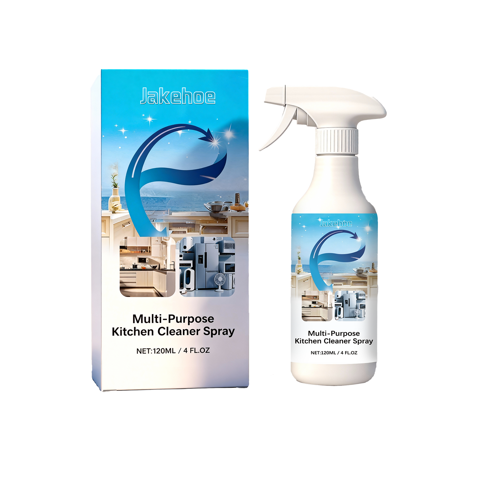 Kitchen Cleaning Spray Powerful Remove Oil Stains Household Daily Multi Purpose Cleaner