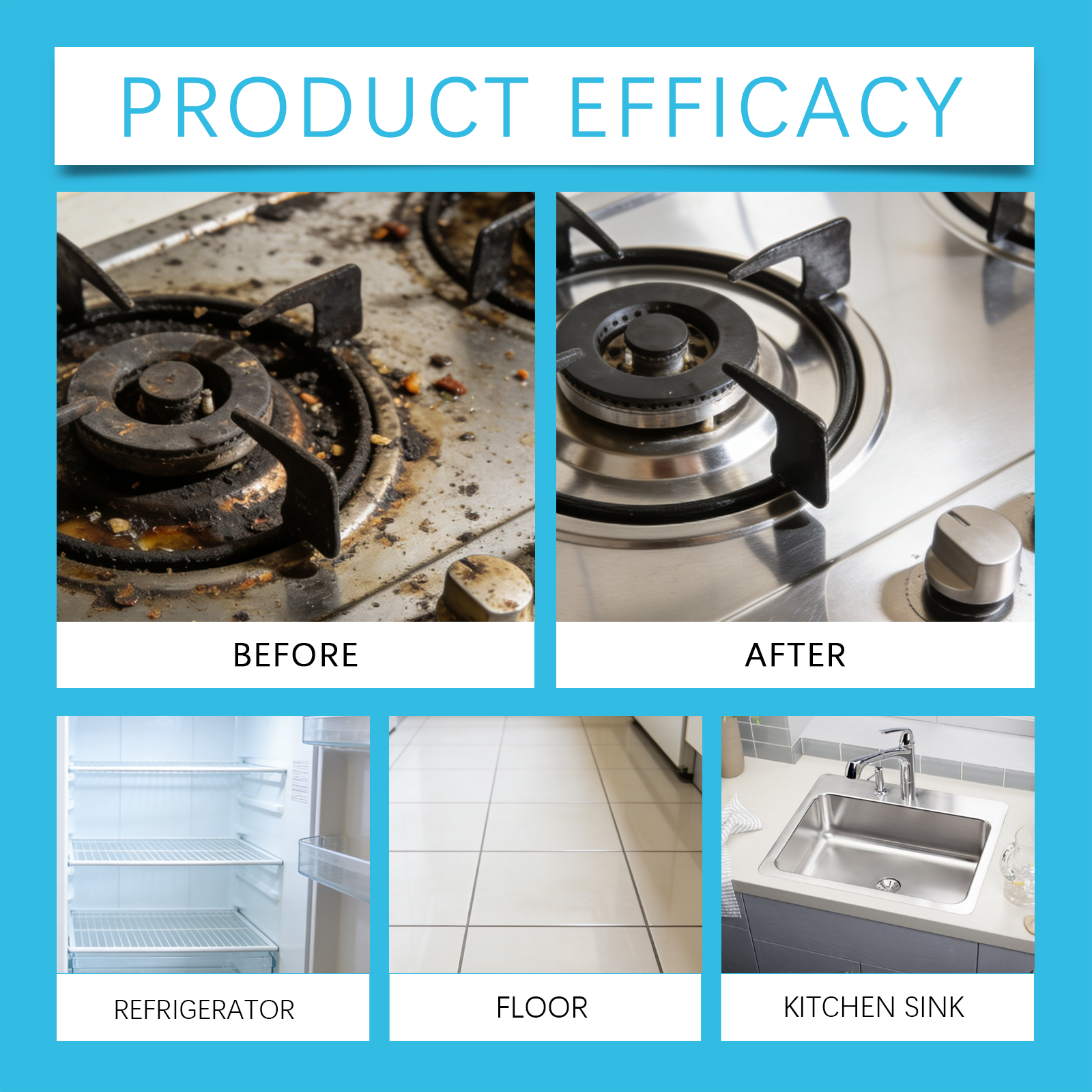 Kitchen Cleaning Spray Powerful Remove Oil Stains Household Daily Multi Purpose Cleaner