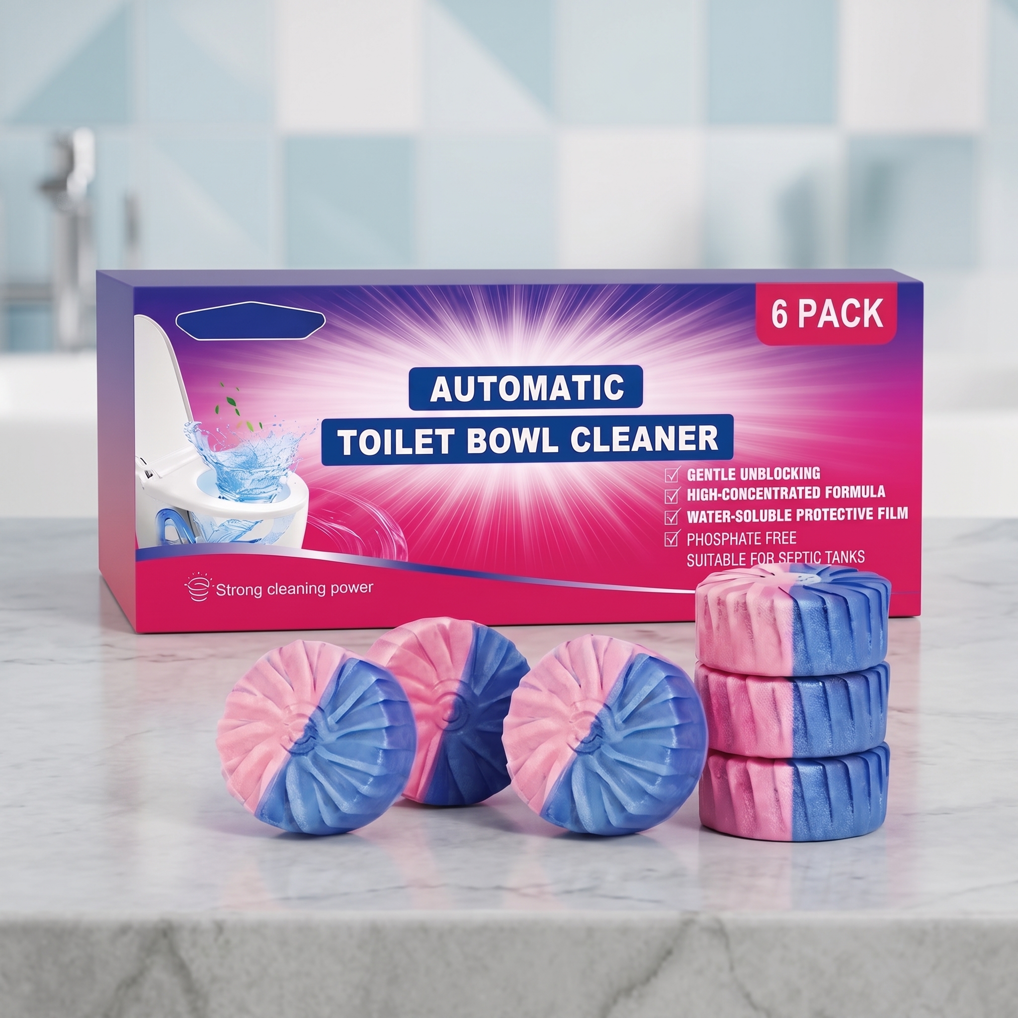 Toilet Cleaning Block Household Bathroom Stain Removal Yellowing Eliminate Odor Daily Convenient Fragrant Toilet Cleaner