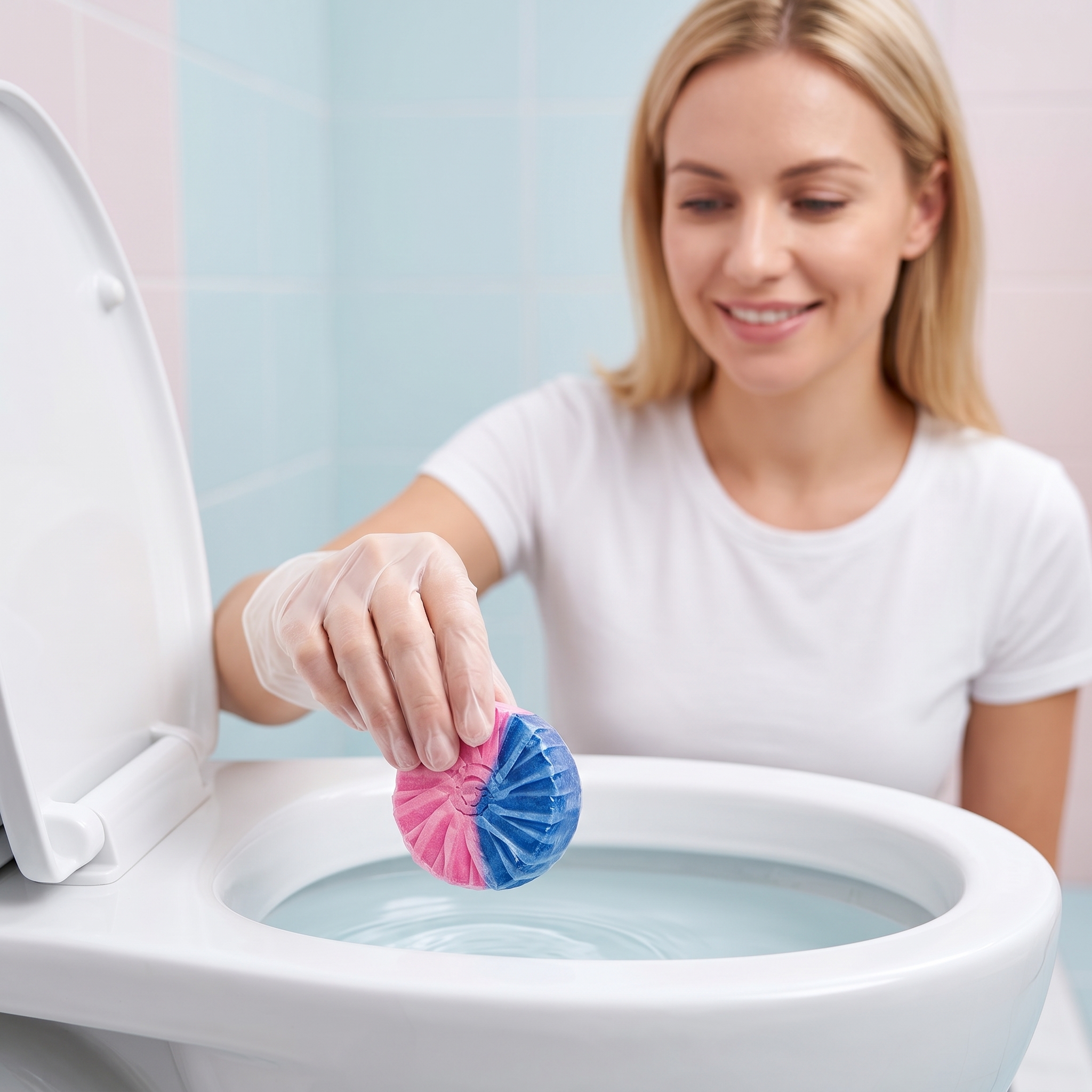 Toilet Cleaning Block Household Bathroom Stain Removal Yellowing Eliminate Odor Daily Convenient Fragrant Toilet Cleaner