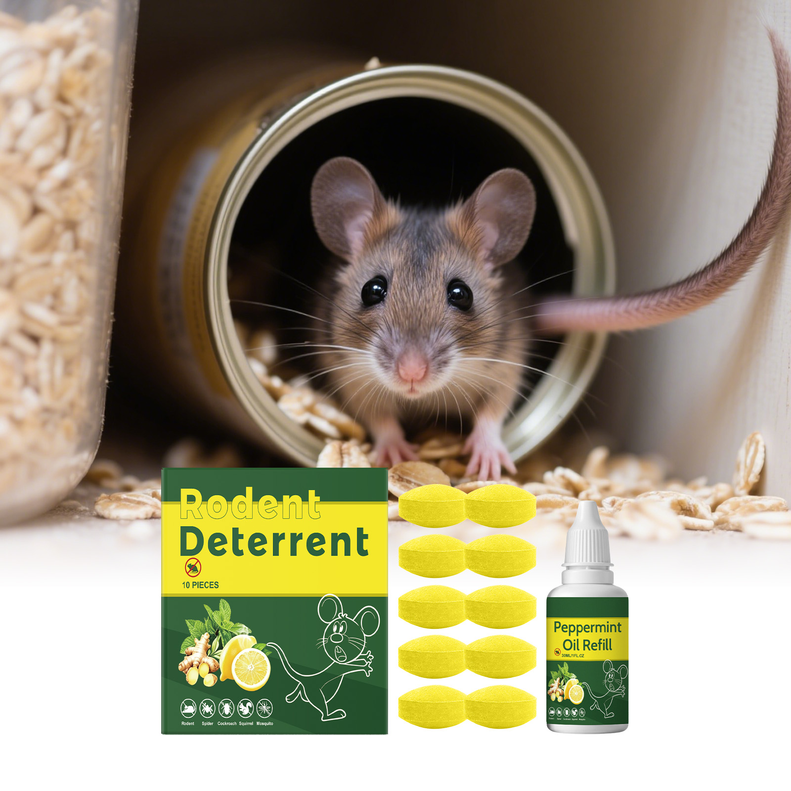 Rat Repellent Pills Indoor Outdoor Universal Daily Garage Attic Multi Scene Block Prevent Disturb