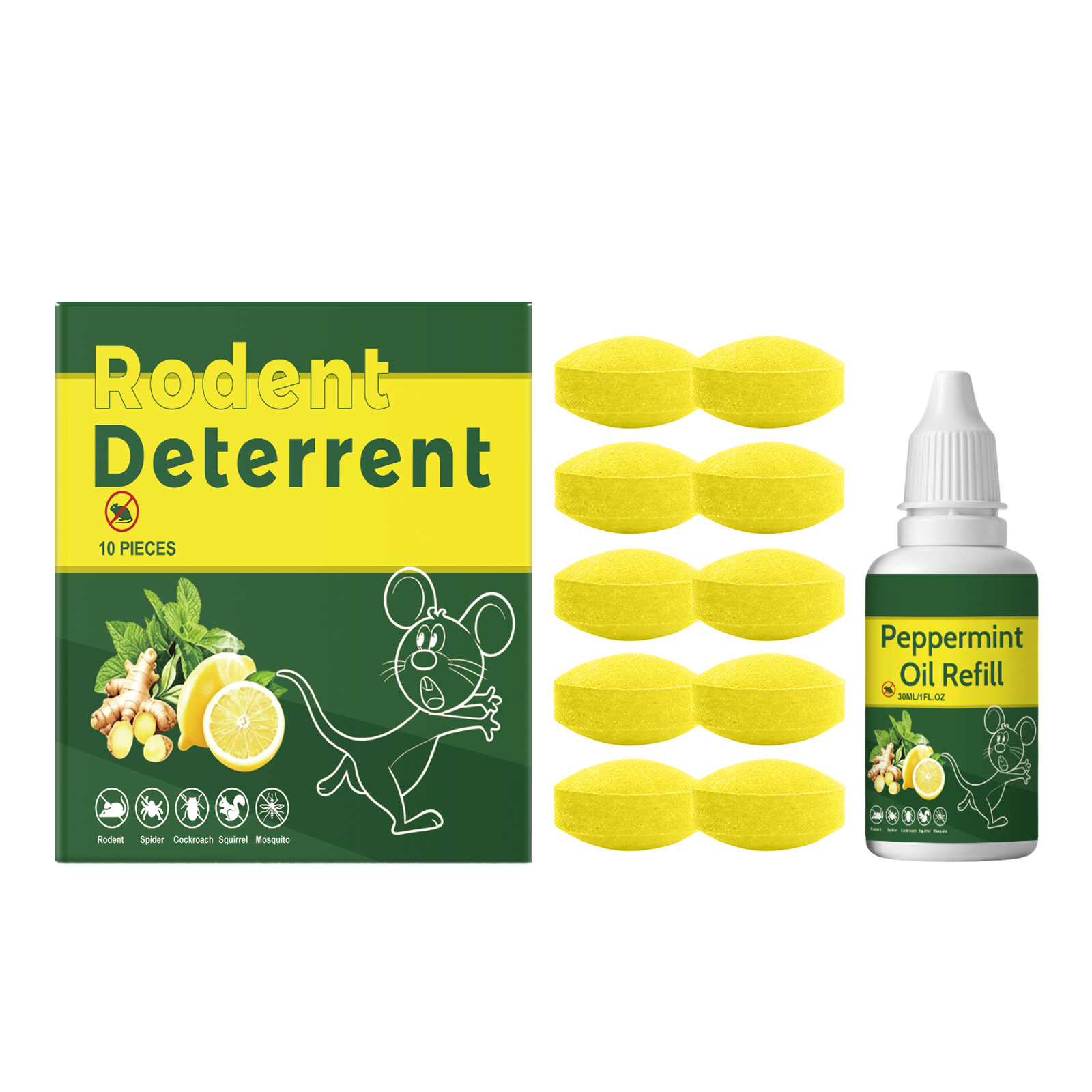 Rat Repellent Pills Indoor Outdoor Universal Daily Garage Attic Multi Scene Block Prevent Disturb