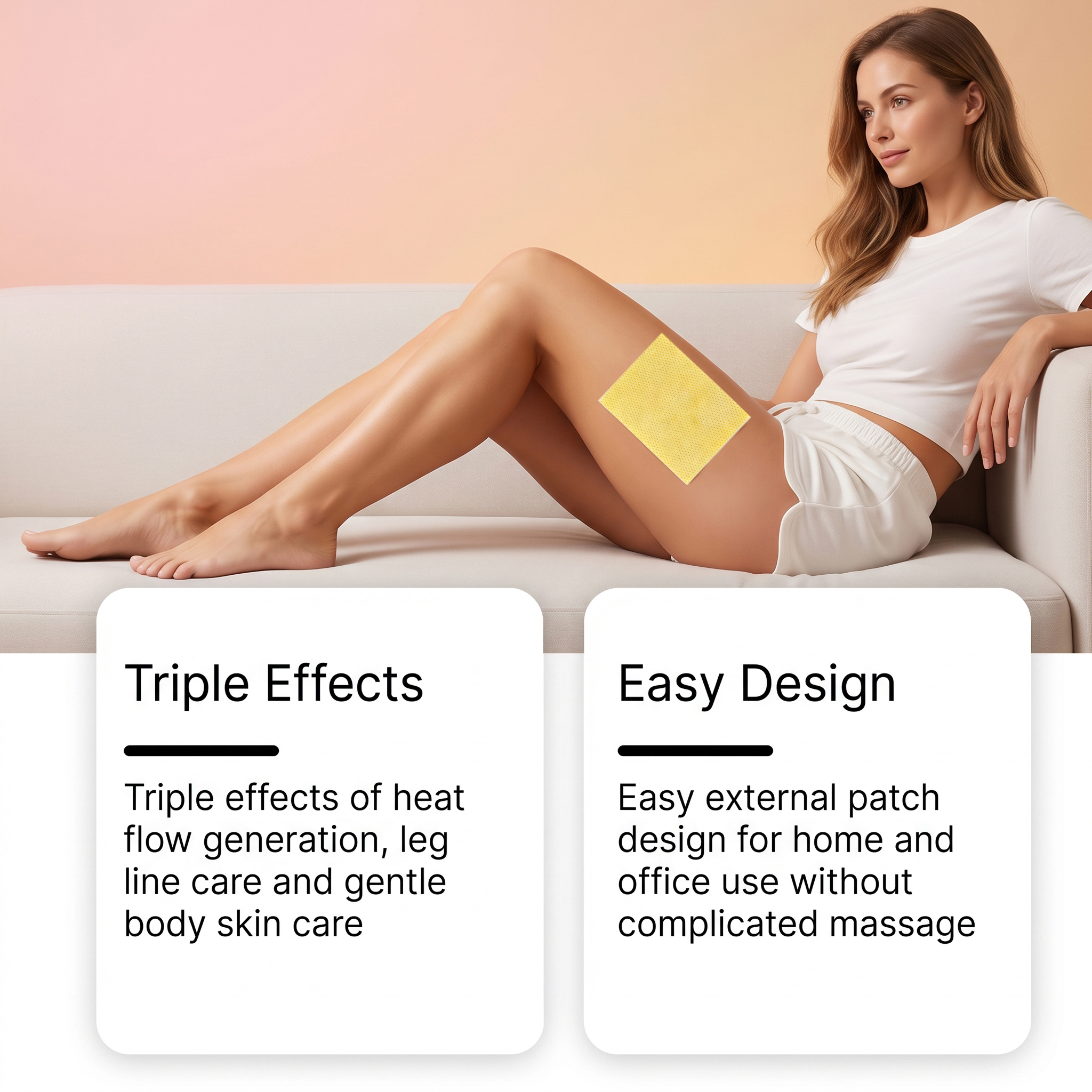 Leg Care Patch Soft Comfortable Skinfriendly Breathable Relieve Leg Fatigue Daily Leg Nursing Patch